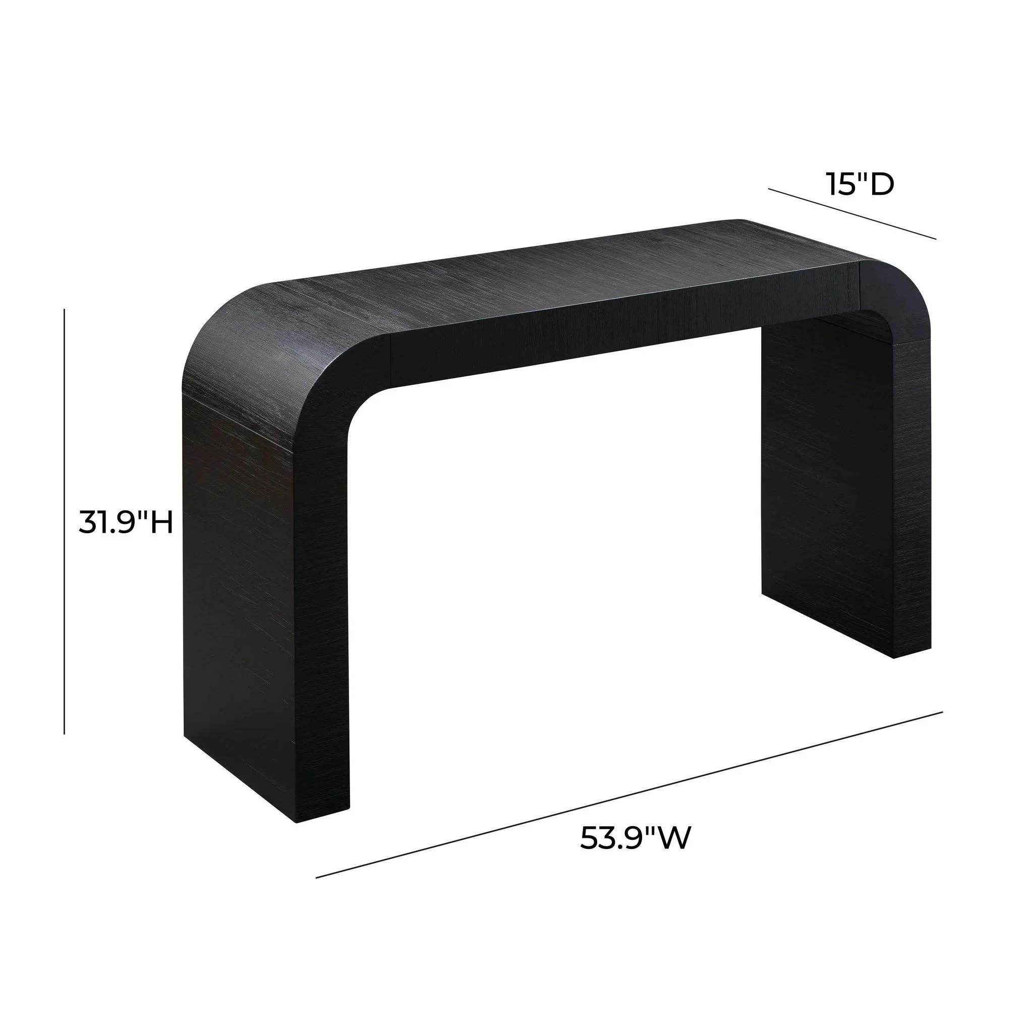 Hump Black Console Table - Image 6