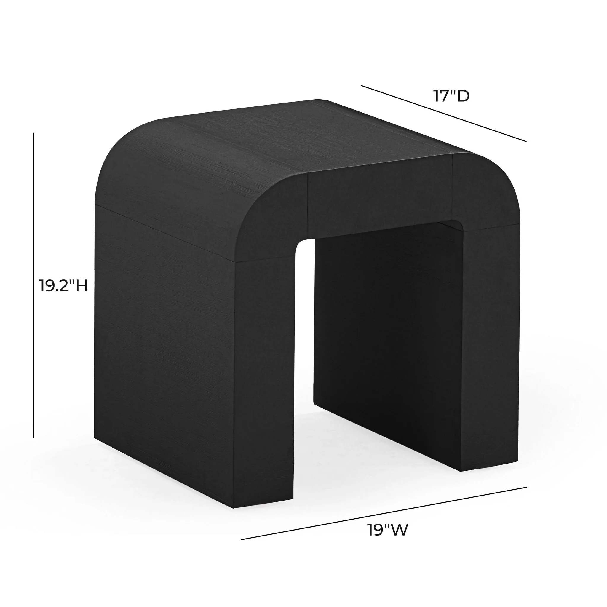 Hump Black Side Table - Image 4