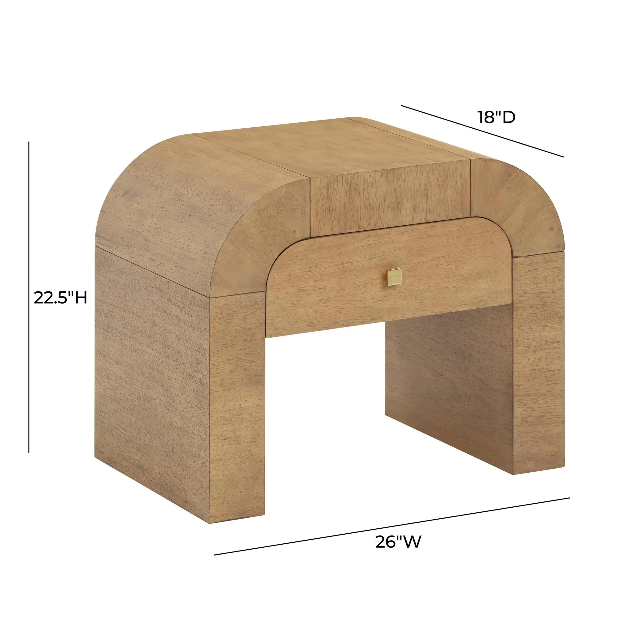 Hump Natural Nightstand - Image 8