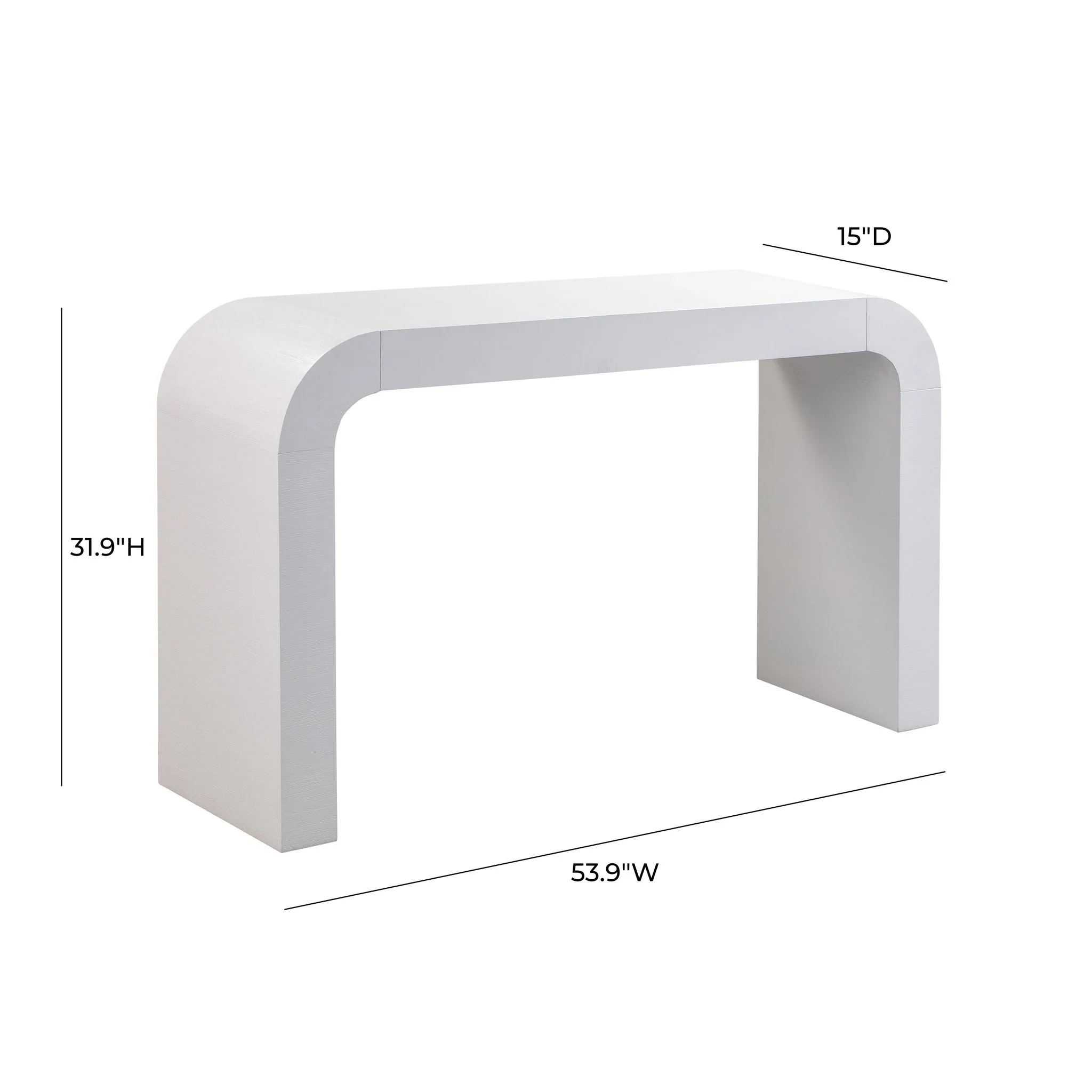 Hump White Console Table - Image 8