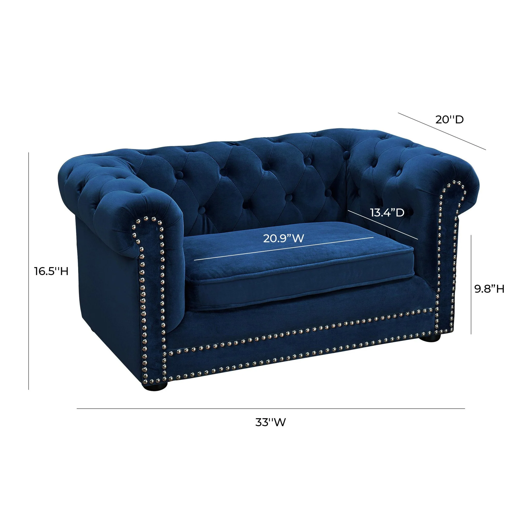 Husky Navy Pet Bed - Image 7