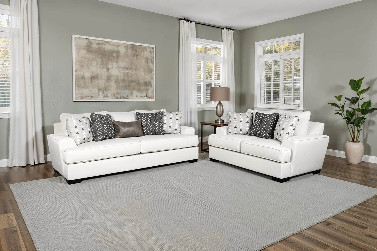 Hyde Park Loveseat Pillows - Image 2