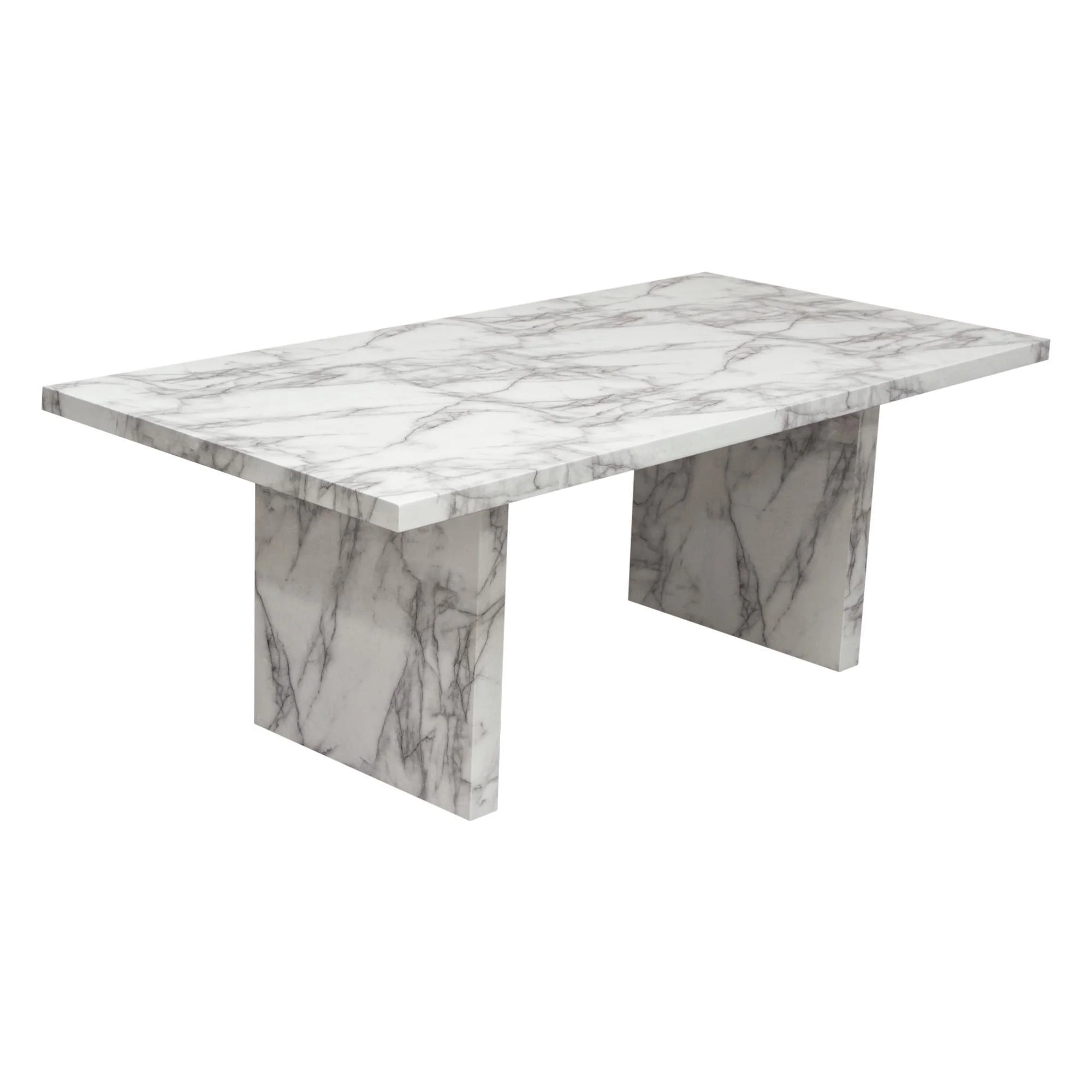 Icon Faux Marble Rectangular Dining Table by Diamond Sofa - Image 4
