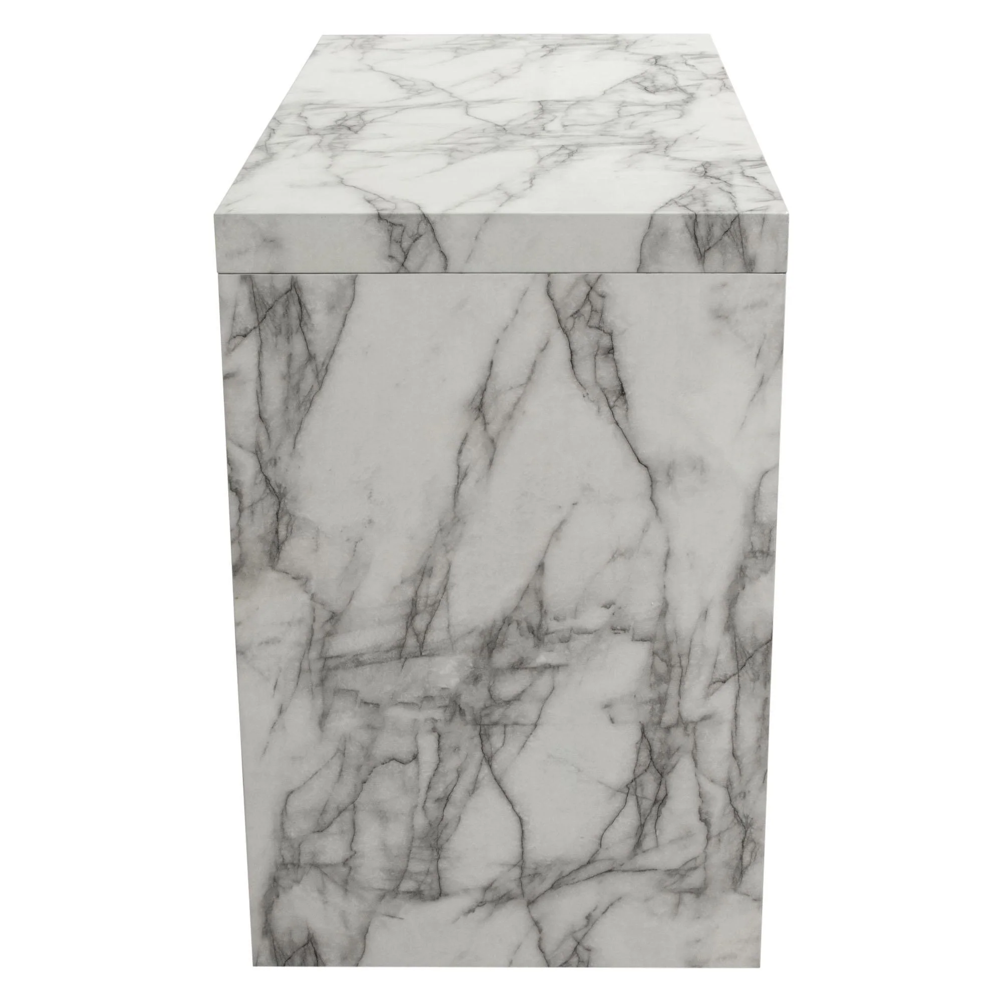 Icon Faux Marble Waterfall Bar Height Table by Diamond Sofa - Image 7