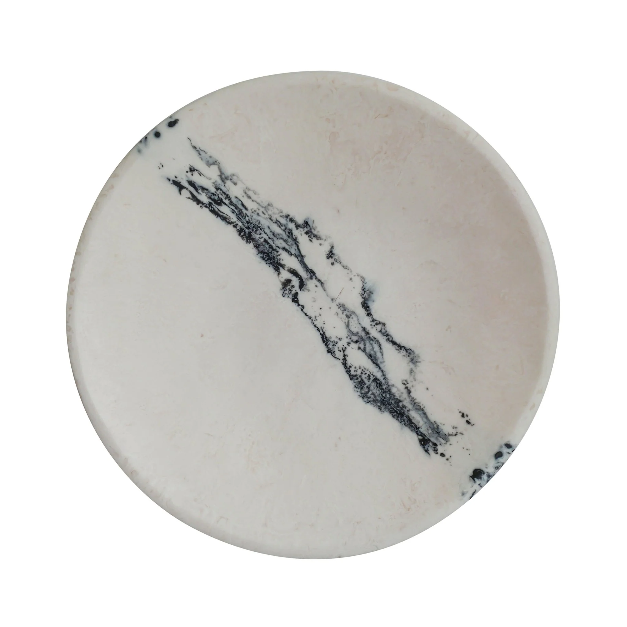Ikani  Black & White Resin Serving Plate - Image 2