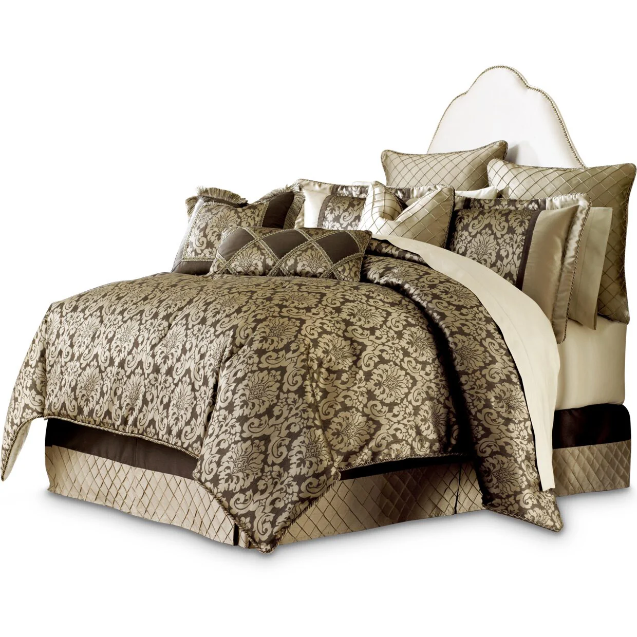 Imperial 9-Piece Queen Comforter Set - Bronze - Image 2