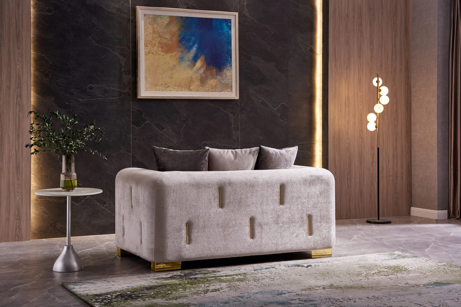 Impreza Loveseat Beige - Image 3