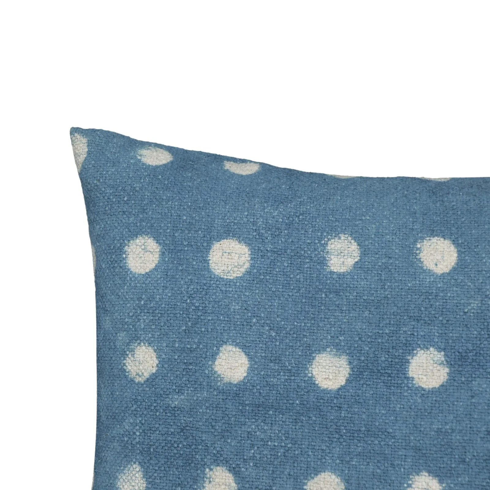 Indigo Dots Cotton 20 inch Square Accent Pillow - Image 12