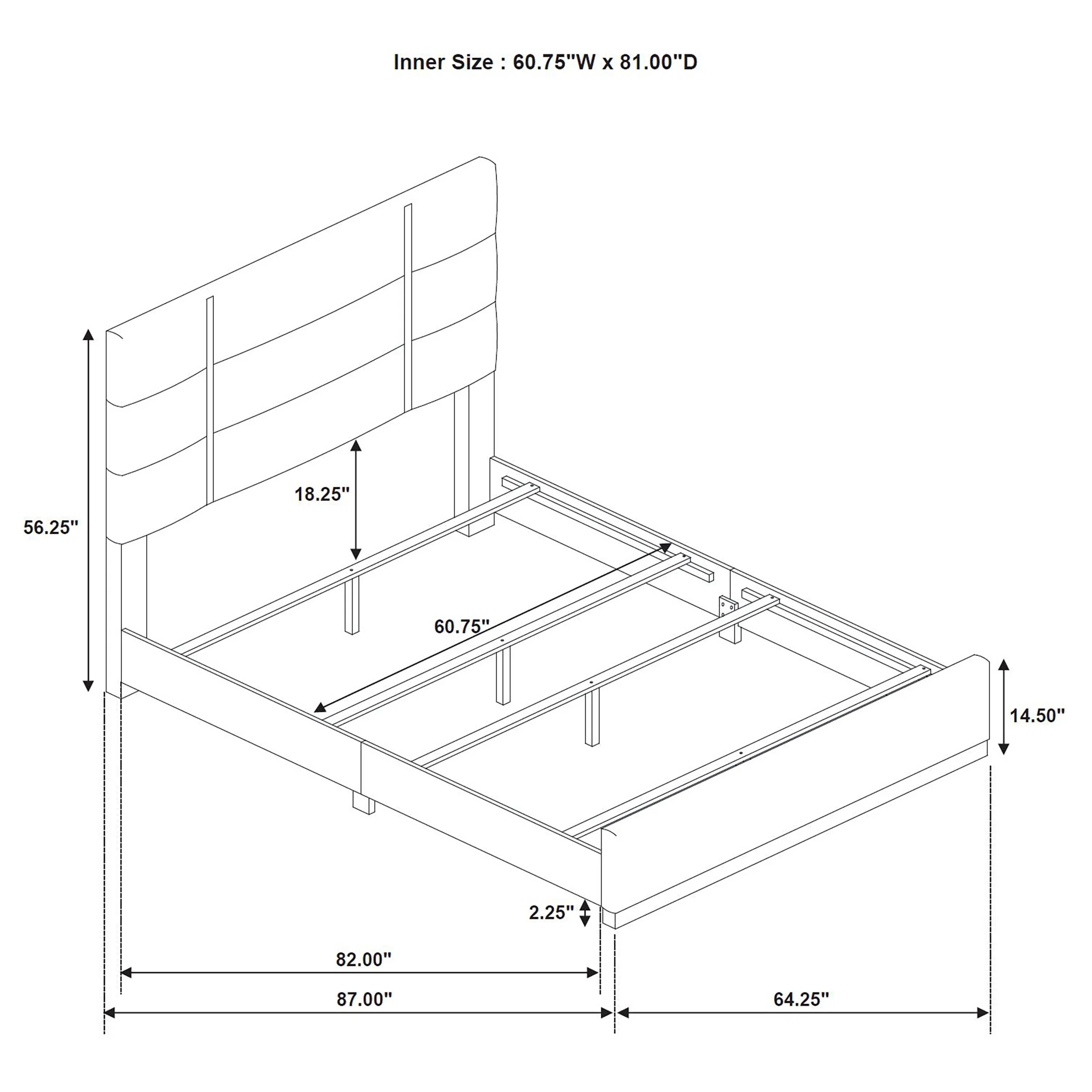 Ines Panel Bed - Image 9