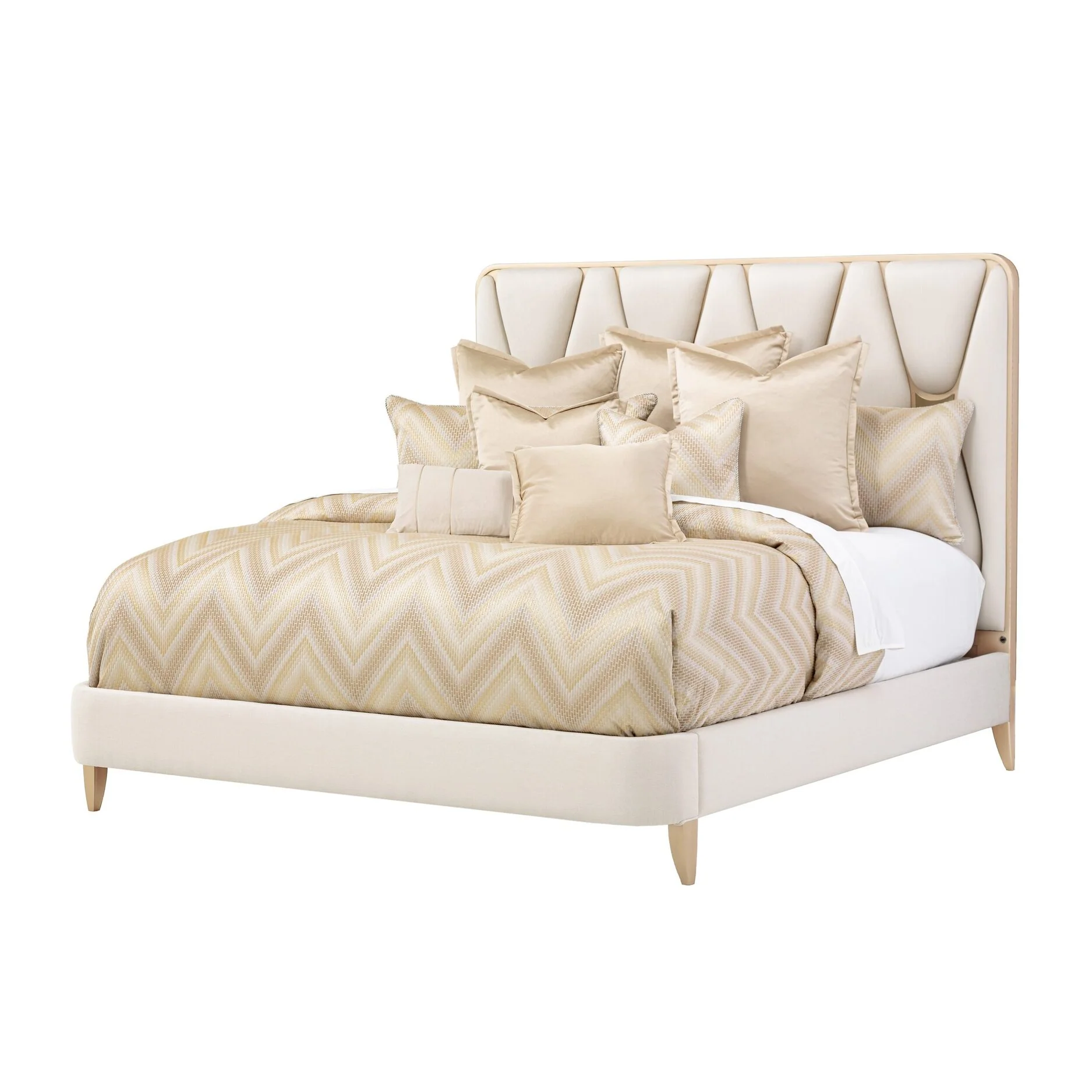 Infinity 9-Piece Queen Duvet Set - Gold - Image 2
