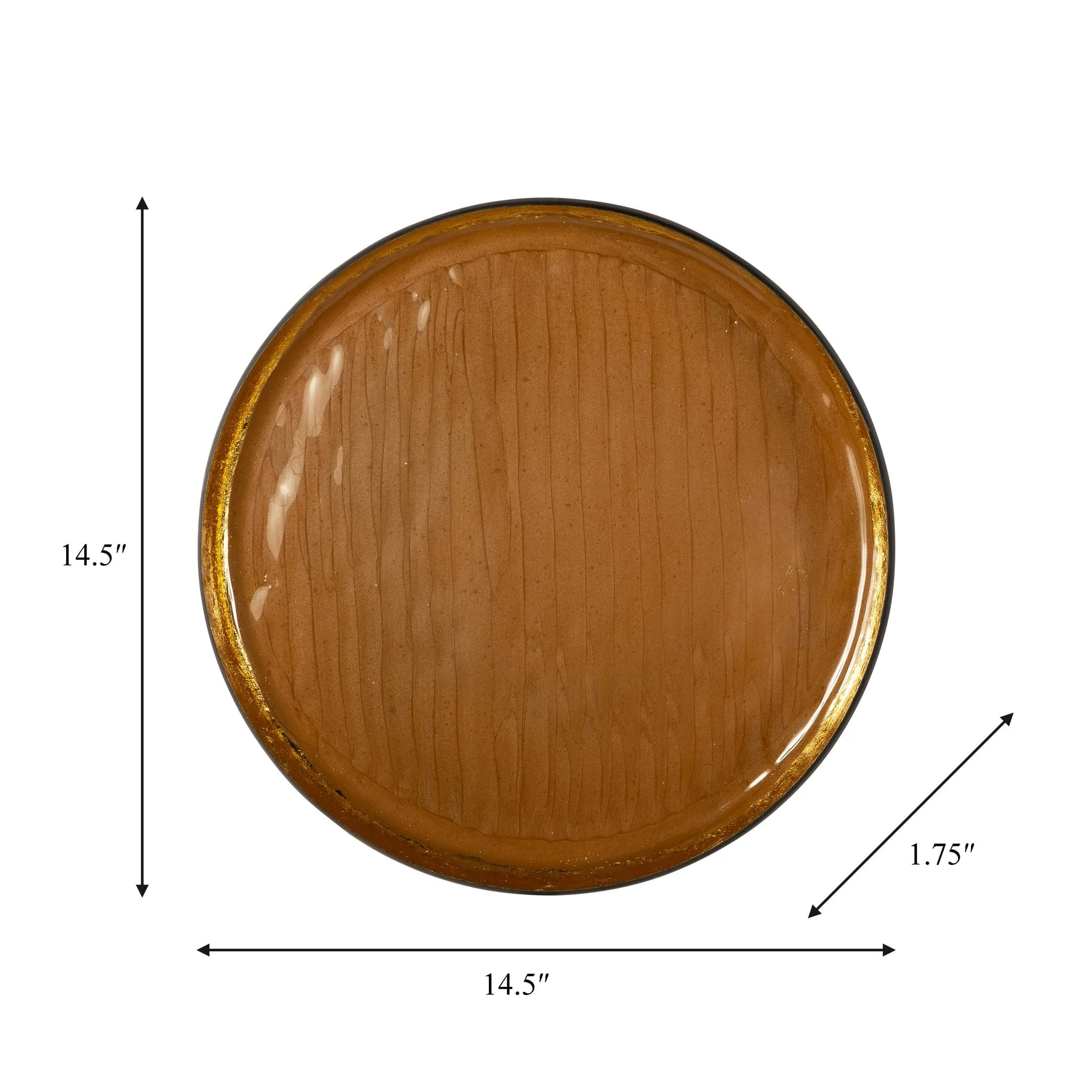 Iron,15",circle Wall Deco,oak - Image 7