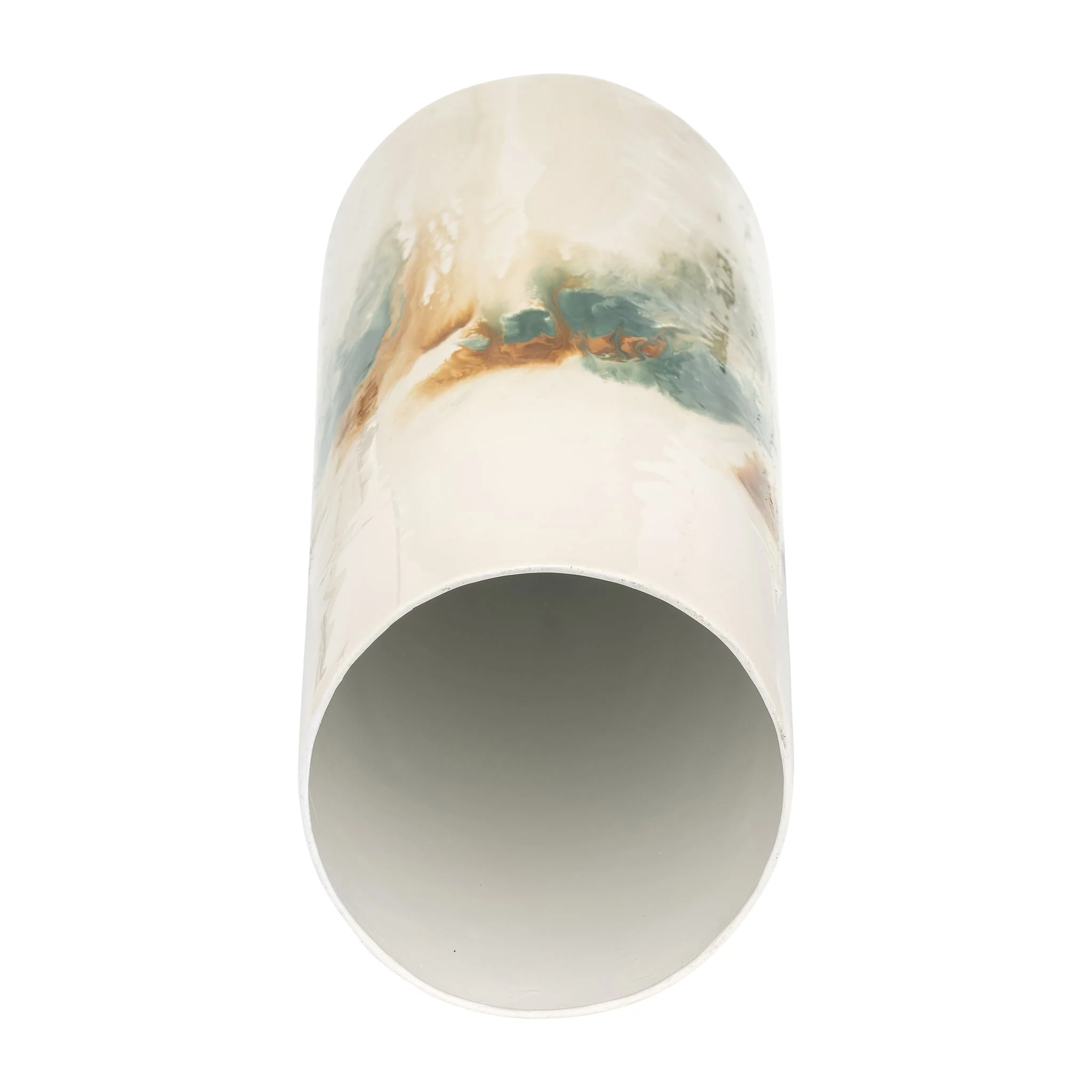 Iron,23"h,colored Stained Vase,white - Image 4