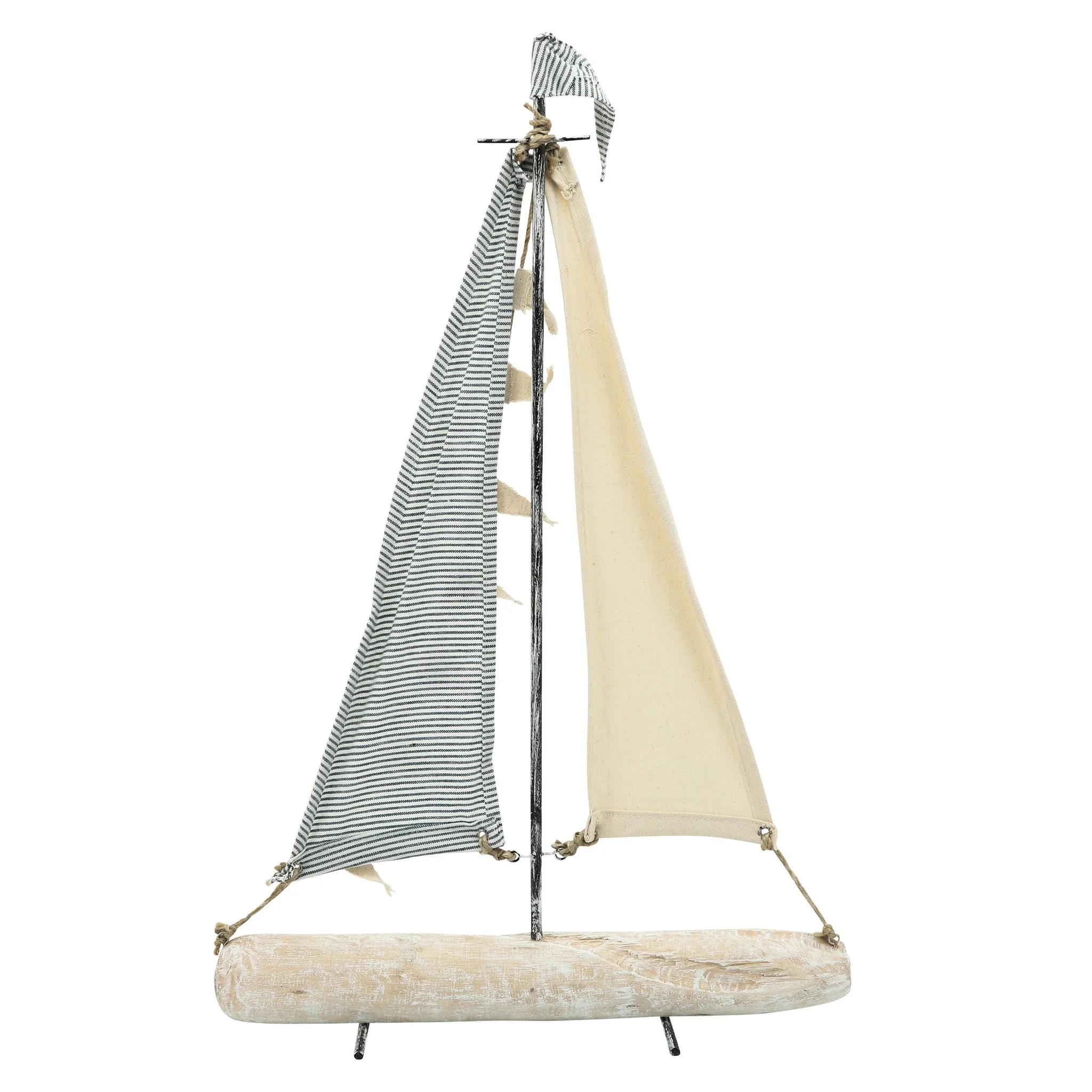 Iron 27" Sailboat W/ Cloth Sails, Multi - Image 3