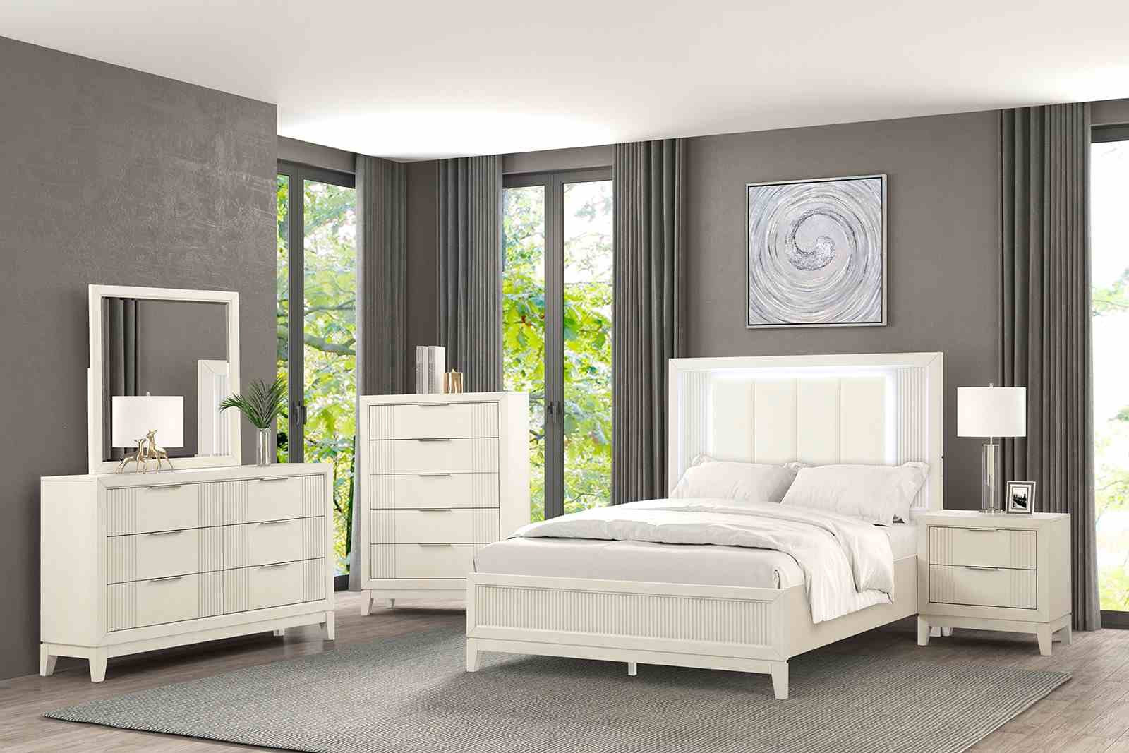 Isadore Dresser, Antique White - Image 2