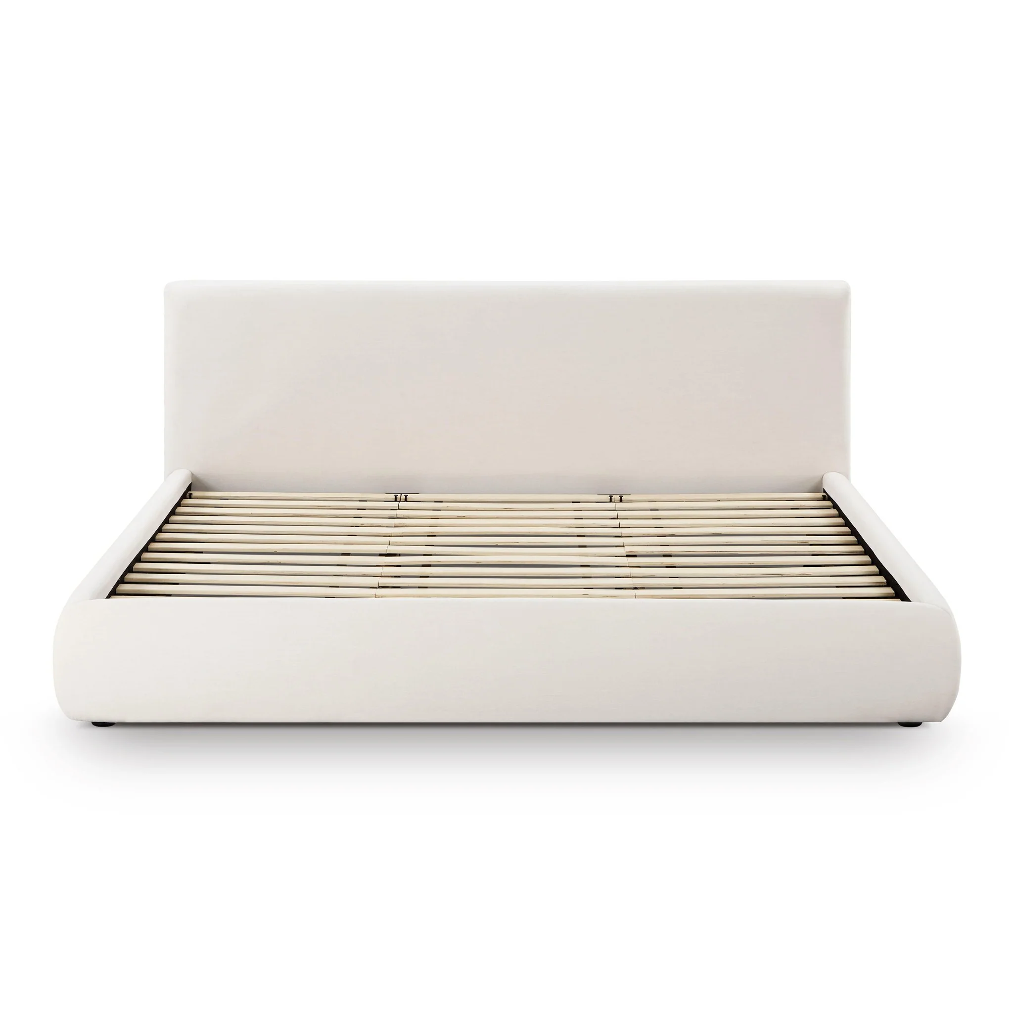 Isla Cream Upcycled Linen King Bed - Image 6