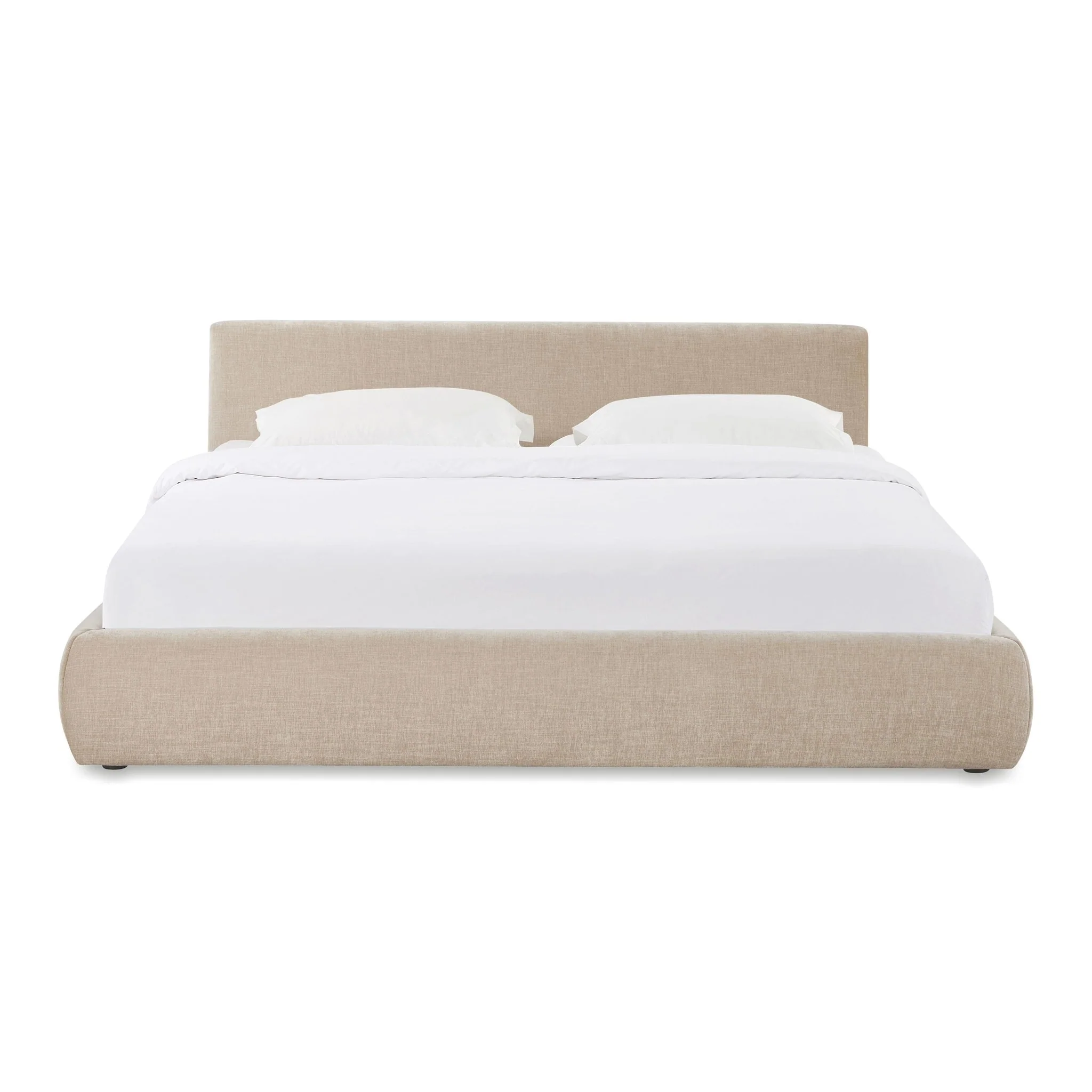 Isla Taupe Textured Velvet King Bed - Image 3