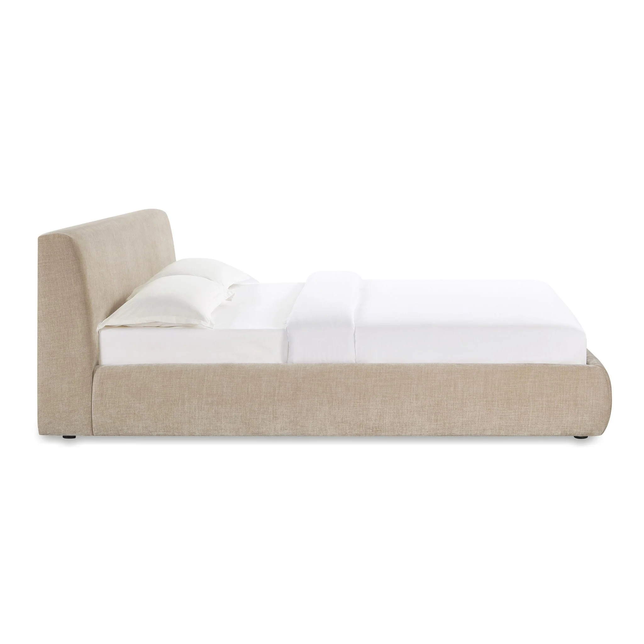 Isla Taupe Textured Velvet King Bed - Image 4