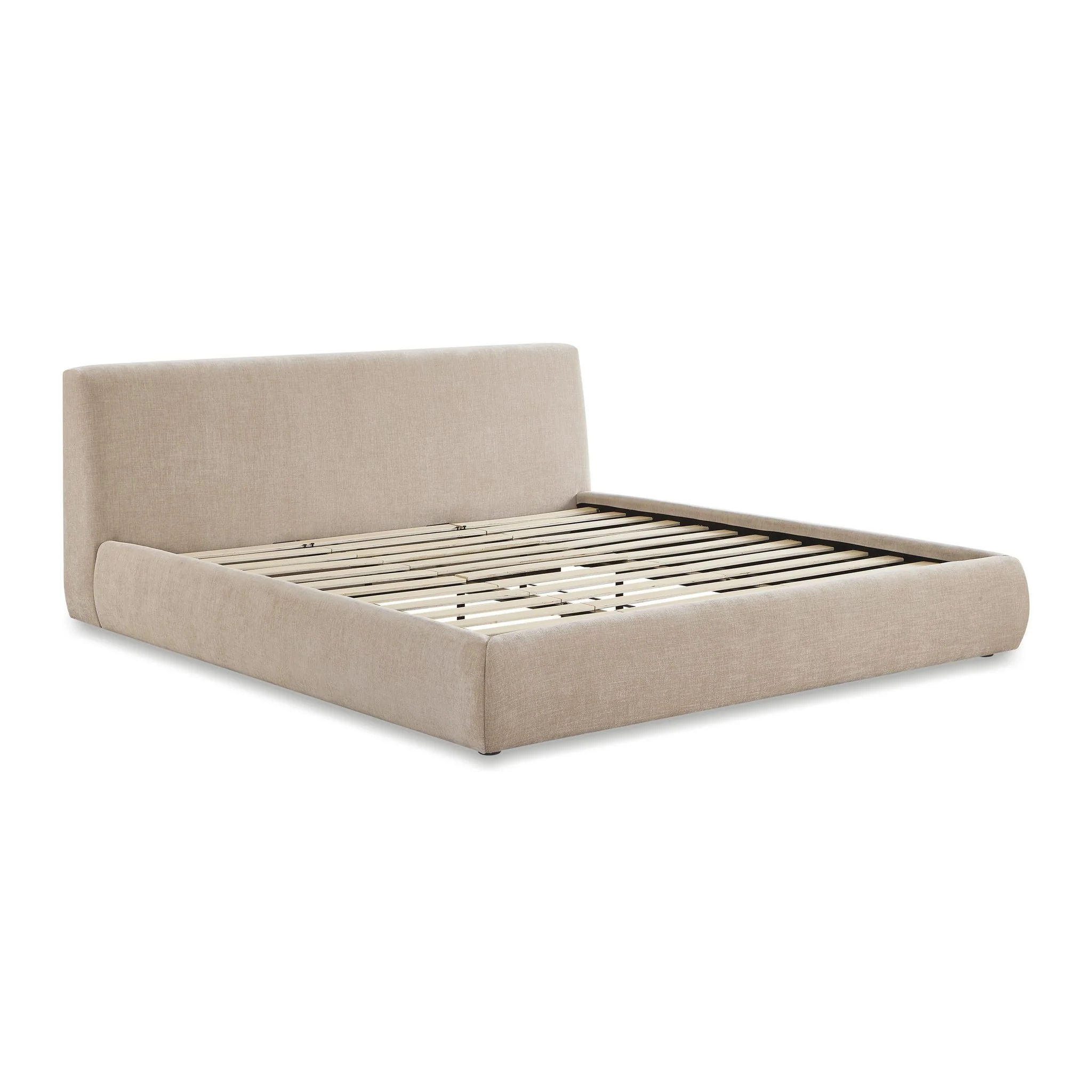 Isla Taupe Textured Velvet King Bed - Image 5