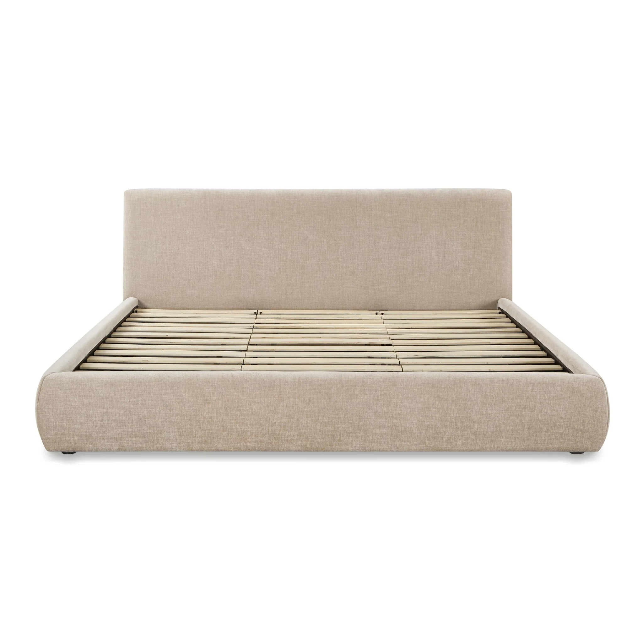 Isla Taupe Textured Velvet King Bed - Image 6