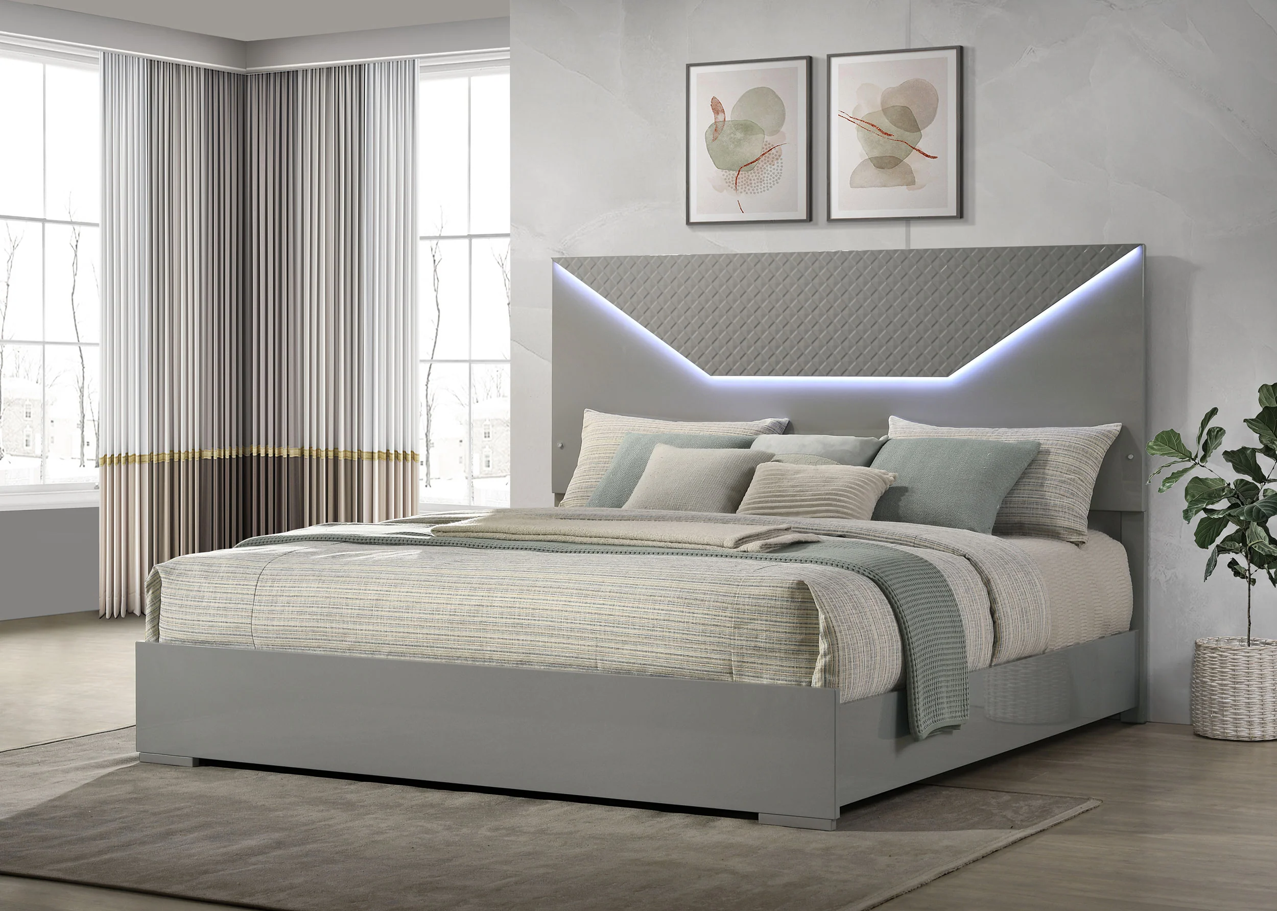 Ives Panel Bed with LED Lighting - Image 32