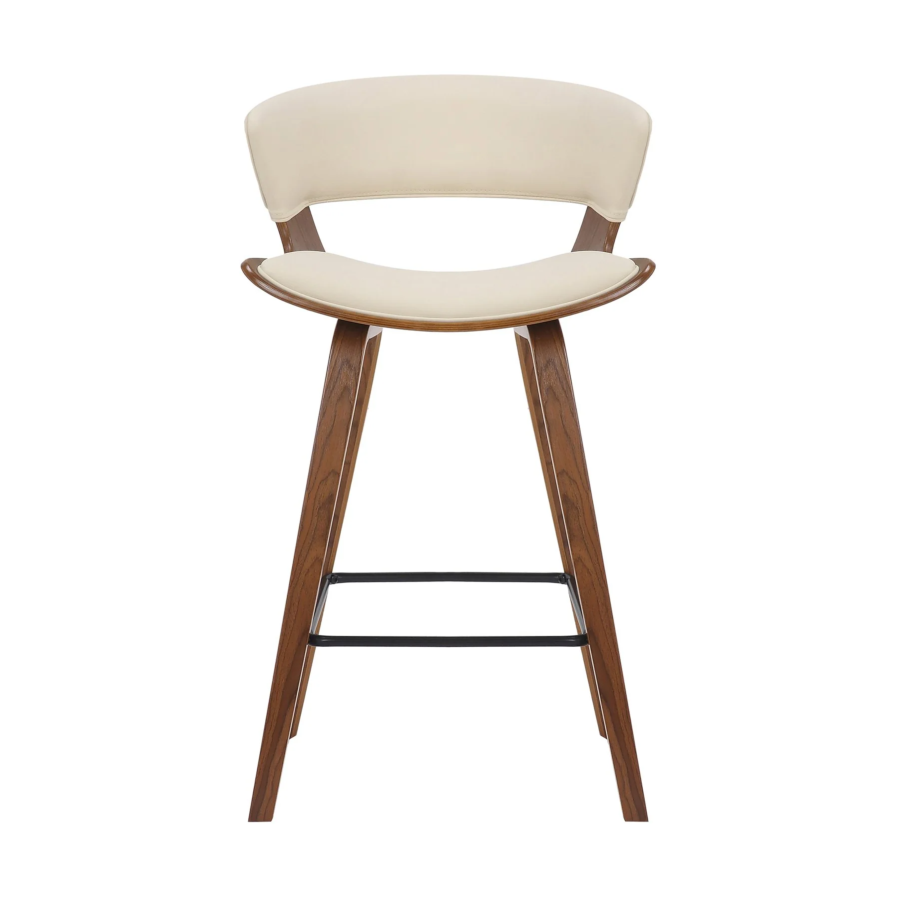 Jagger Modern 26" Wood and Faux Leather Counter Height Barstool - Image 2