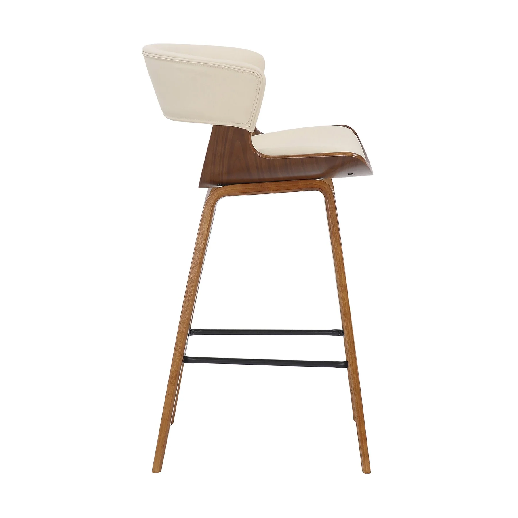 Jagger Modern 26" Wood and Faux Leather Counter Height Barstool - Image 3