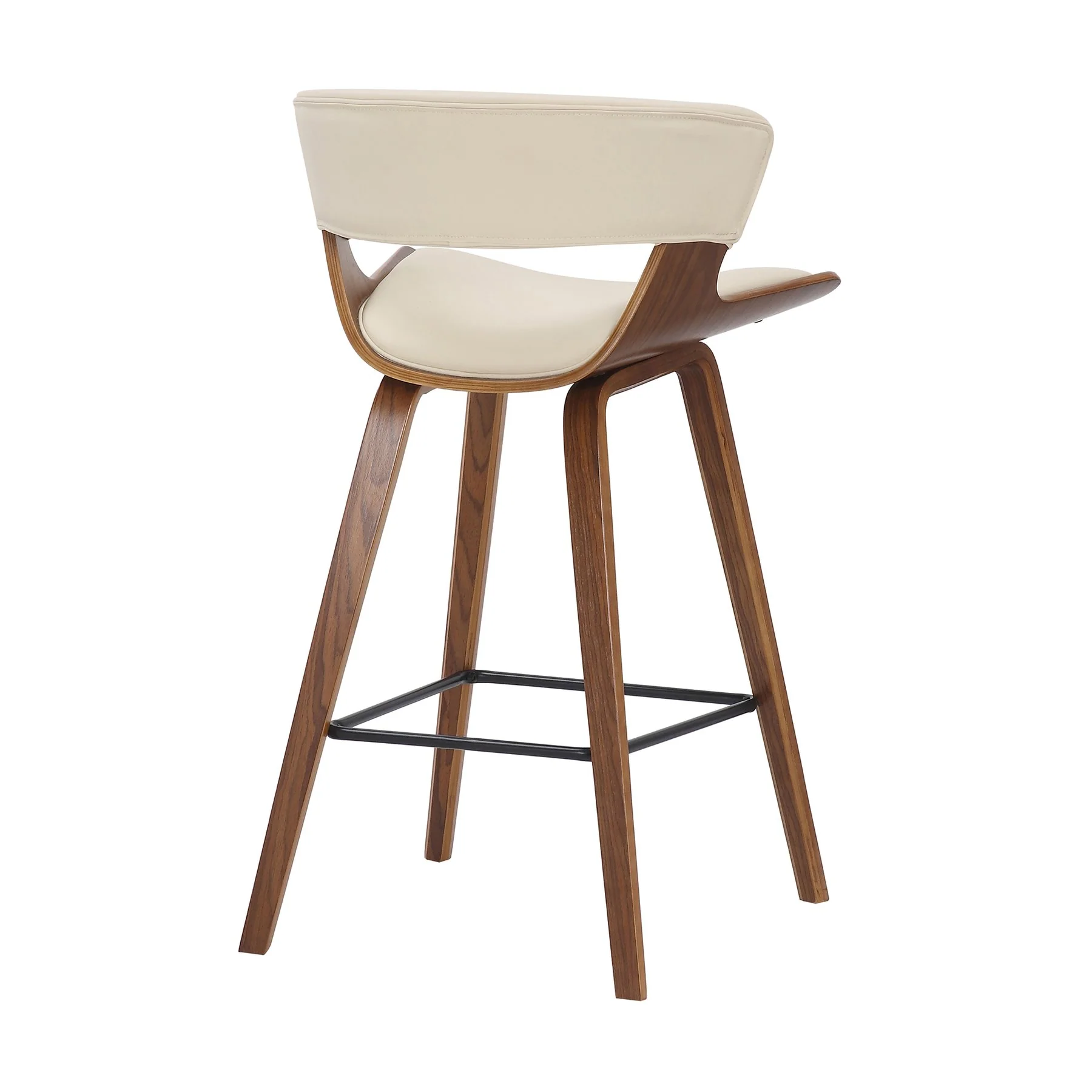 Jagger Modern 26" Wood and Faux Leather Counter Height Barstool - Image 4