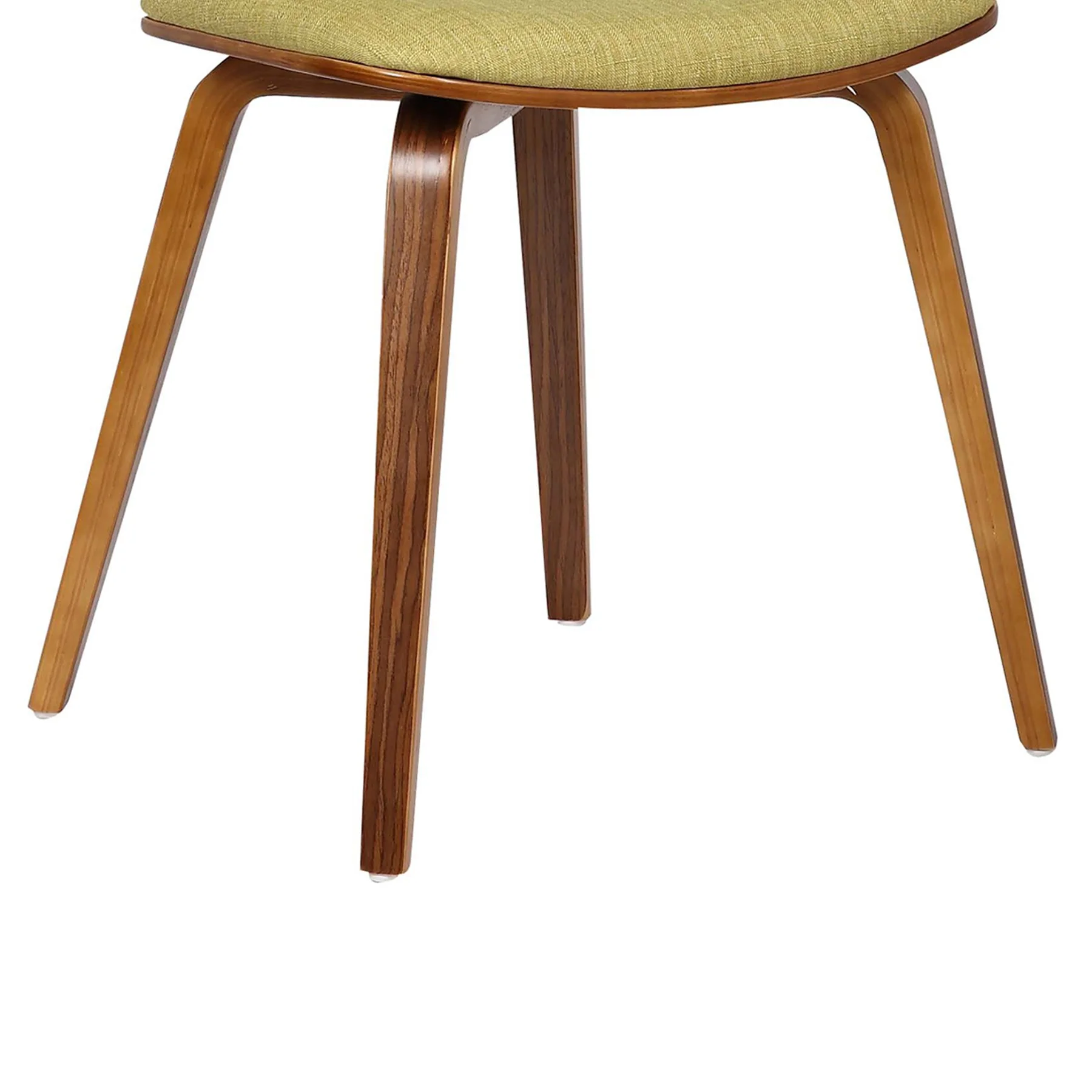Jaguar Mid-Century Dining Chair in Walnut Wood and Green Fabric - Image 7