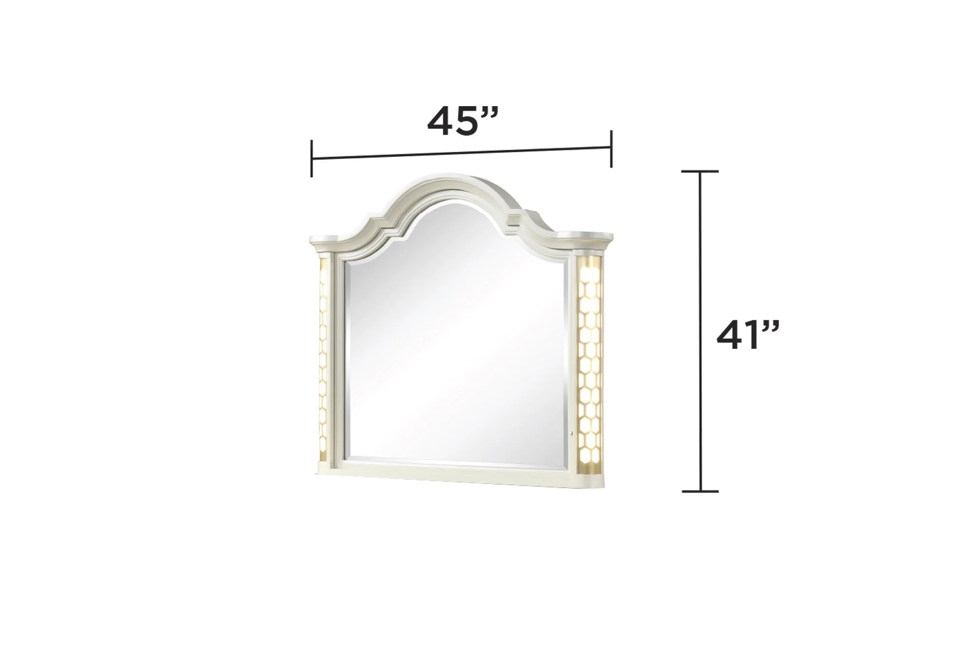 Jasmine King 5PC with Vanity Bedroom Set Beige - Image 10
