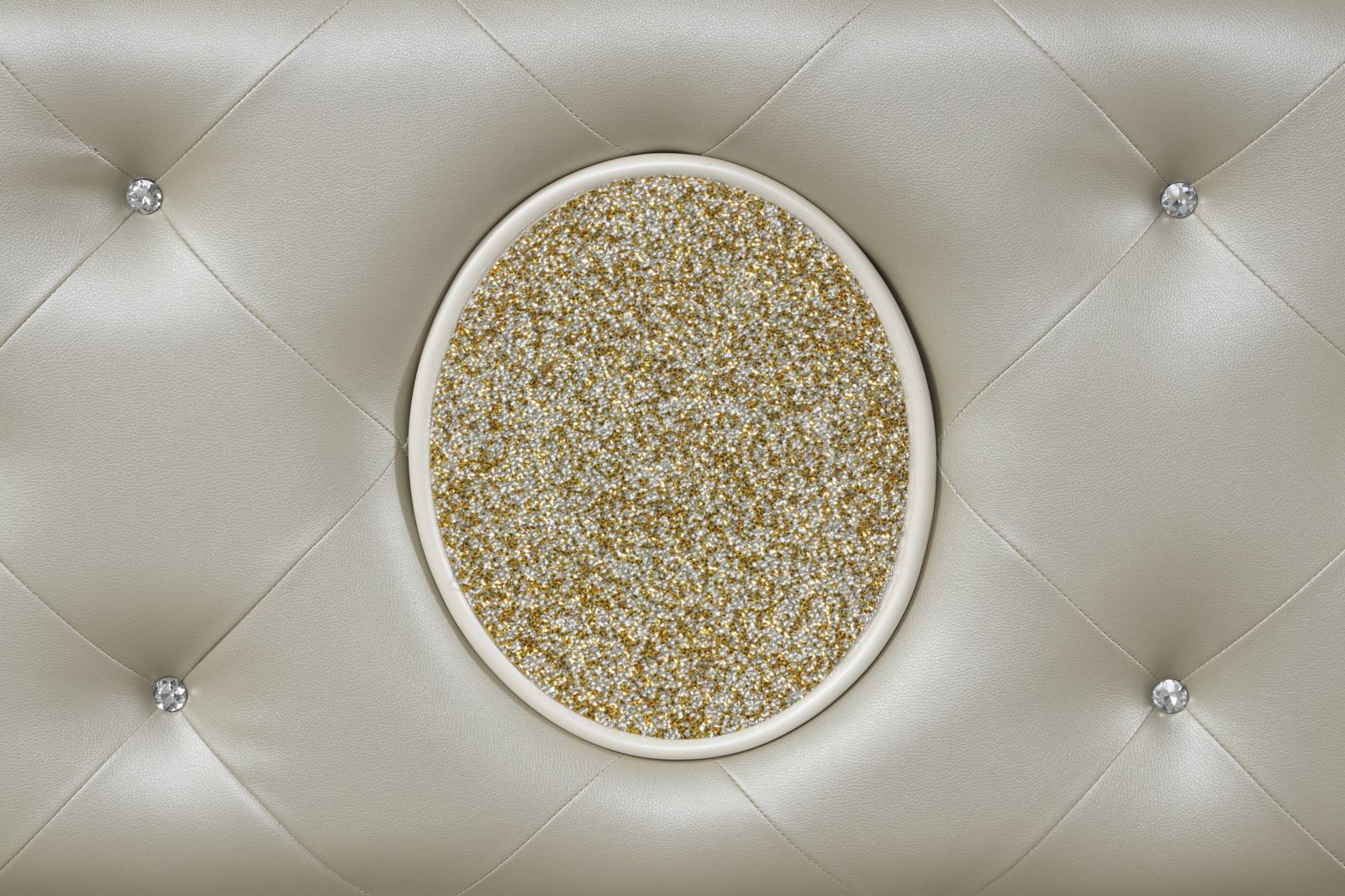 Jasmine King Bed Beige - Image 5