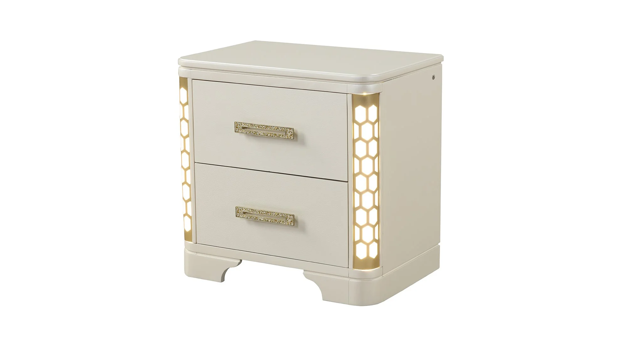 Jasmine Queen 5PC with Vanity Bedroom Set Beige - Image 15