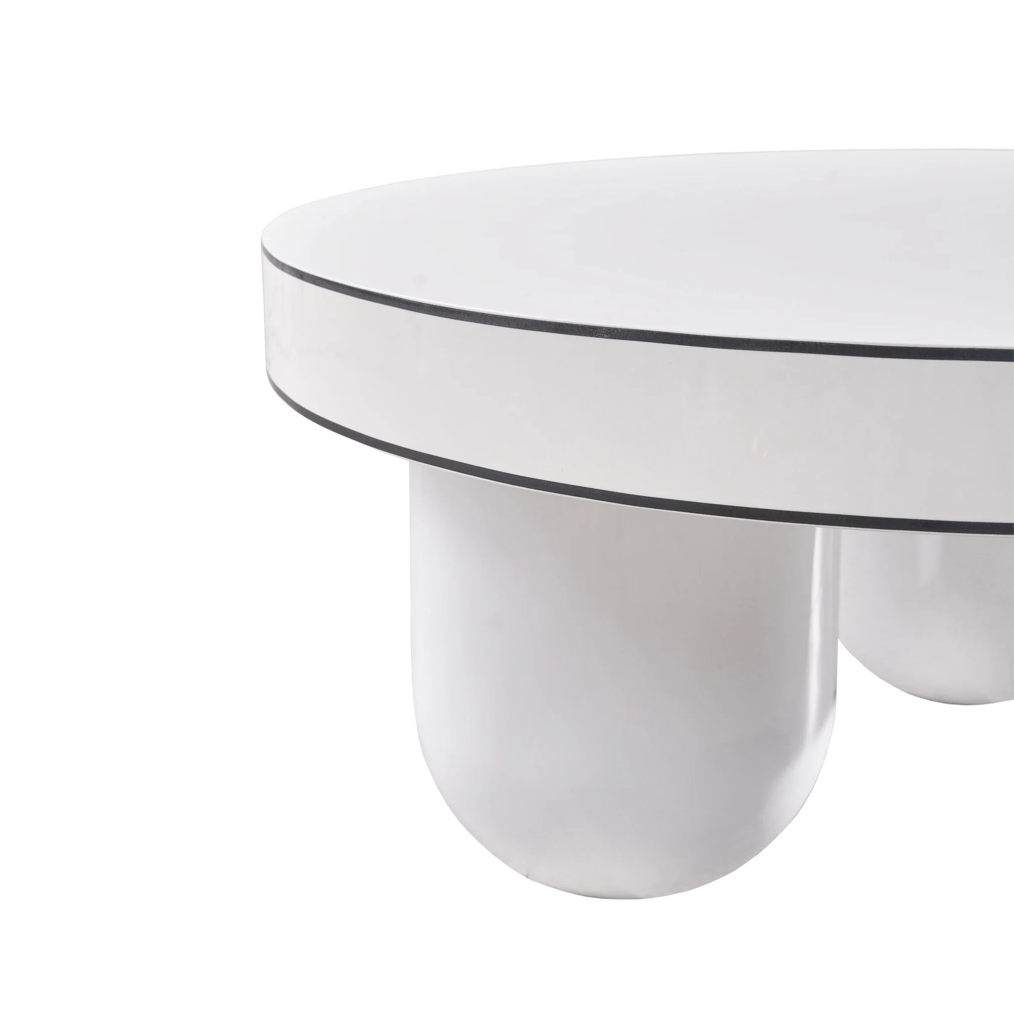 Jasper White Glossy Coffee Table - Image 5