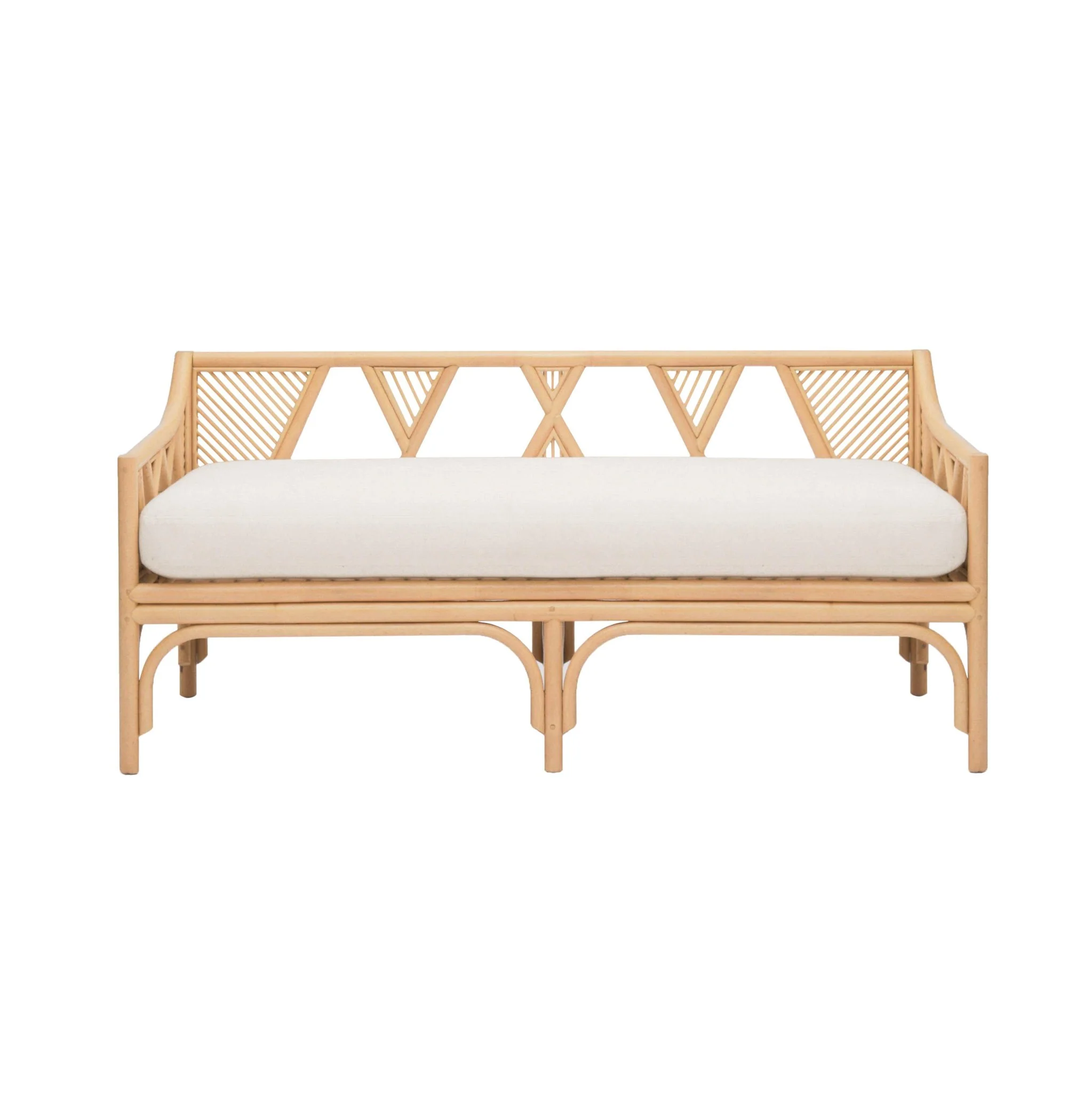 Jayla Natural Rattan Bench - Image 3