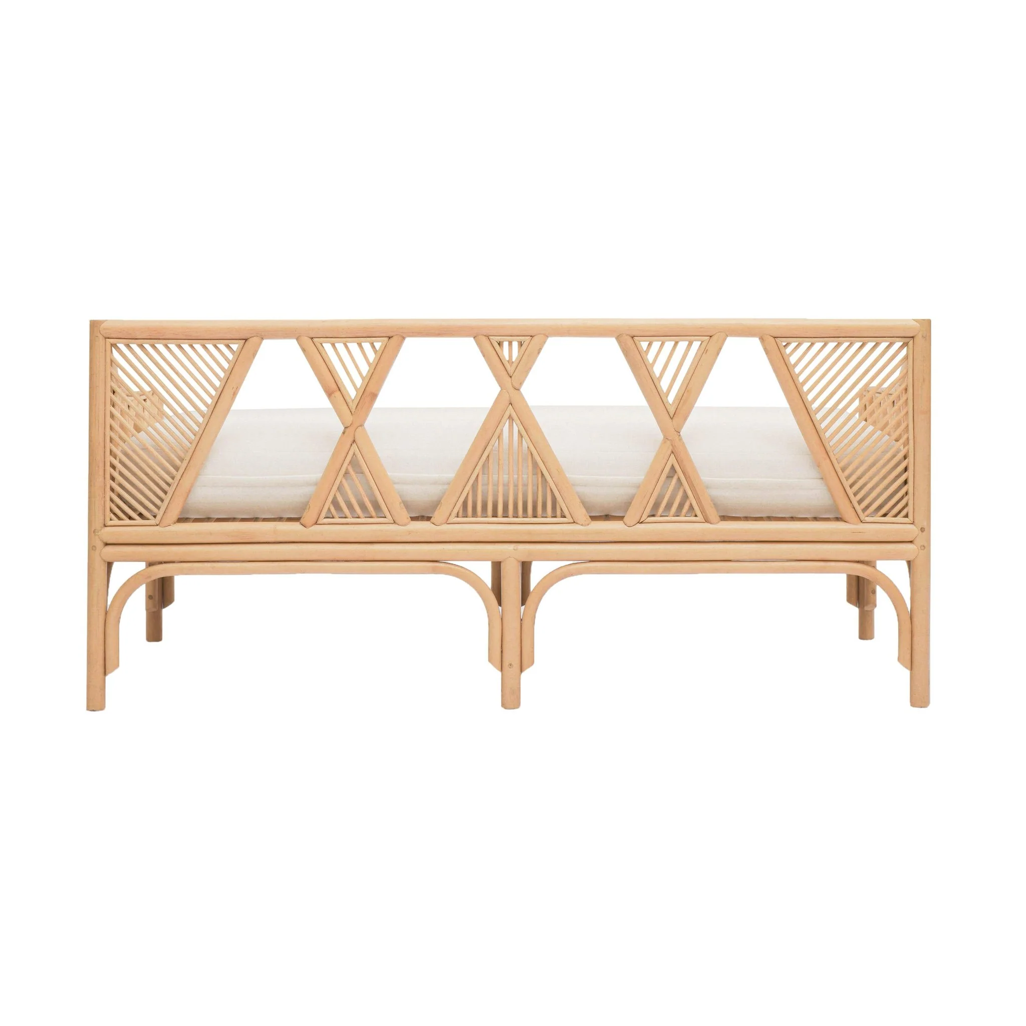 Jayla Natural Rattan Bench - Image 4