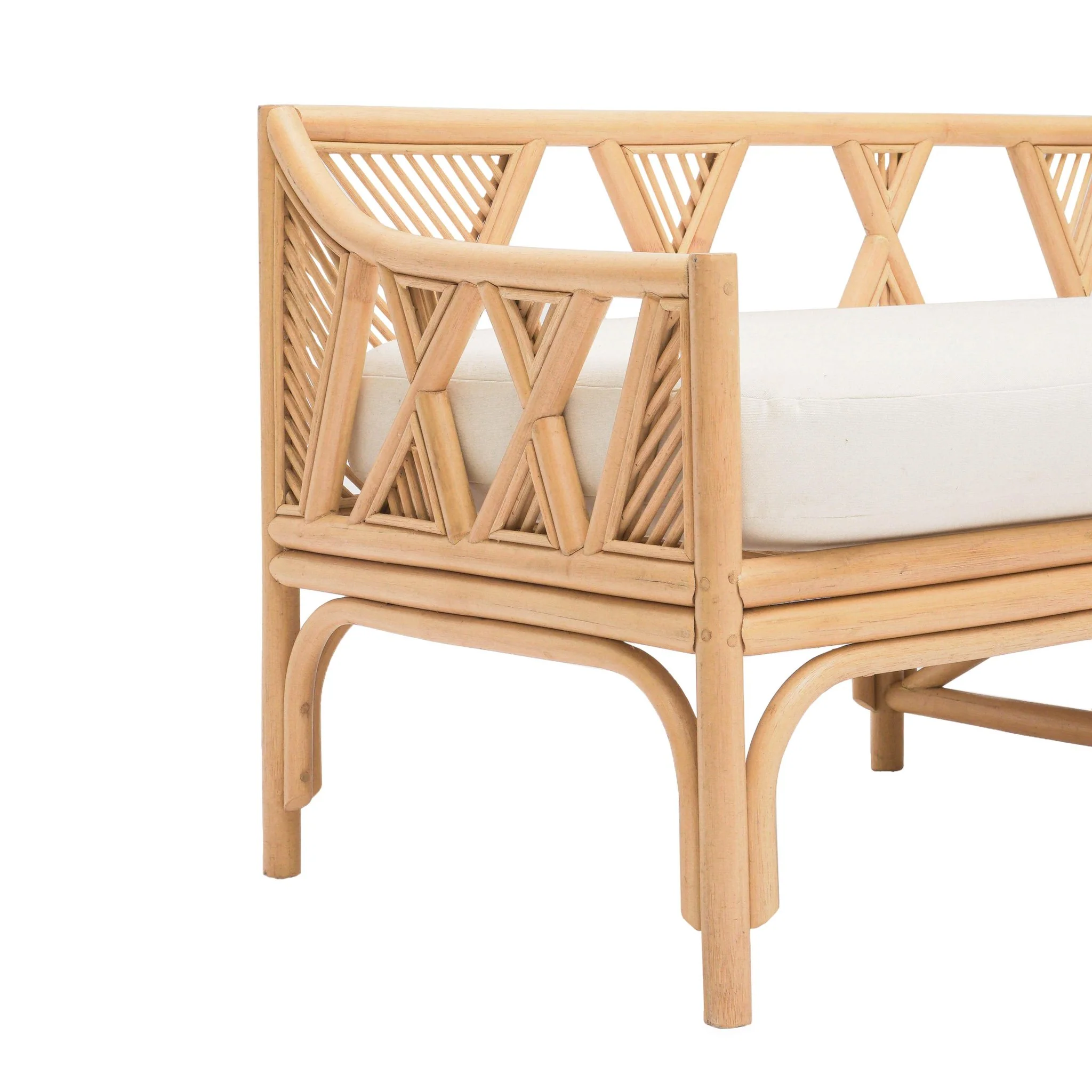 Jayla Natural Rattan Bench - Image 5