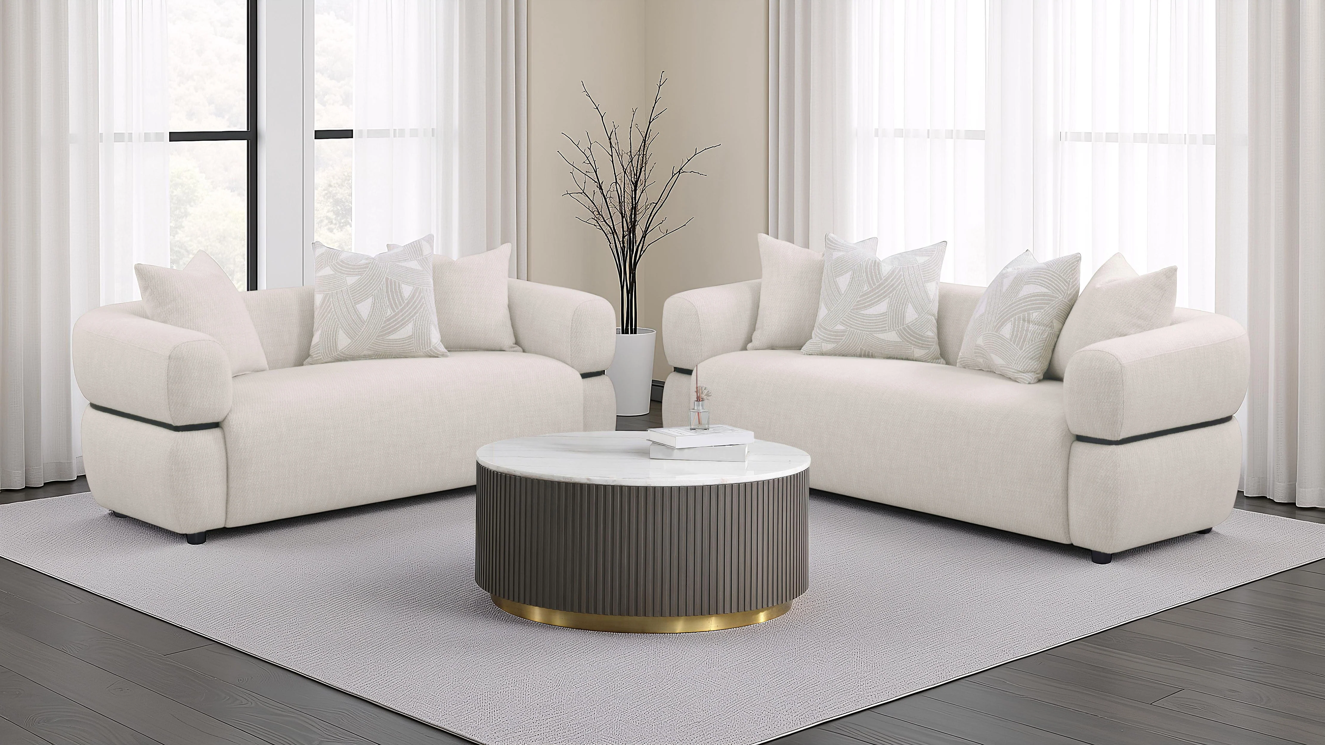 Jeanette Sofa Set - Image 2