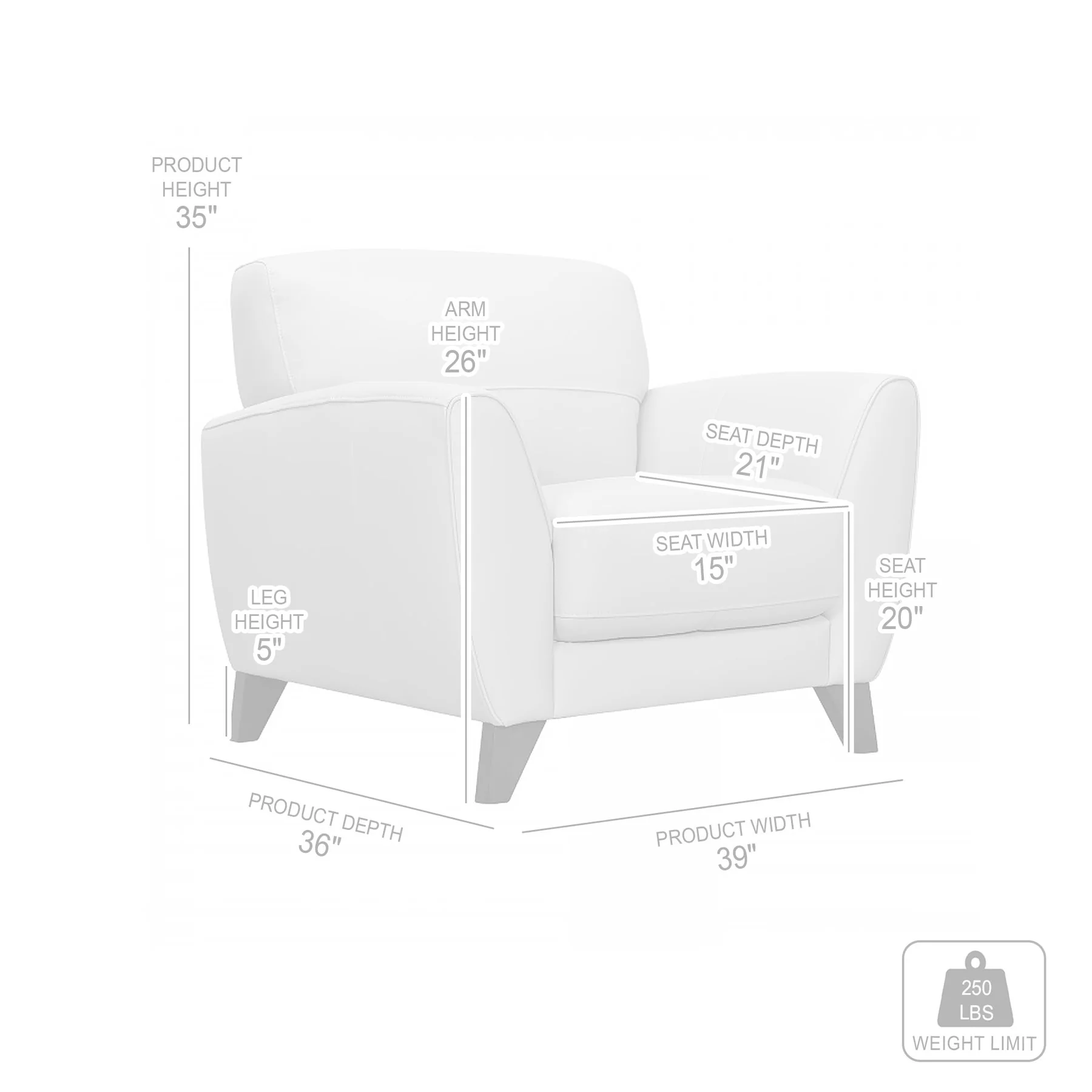 Jedd Contemporary Chair in Genuine Black Leather with Brown Wood Legs - Image 5