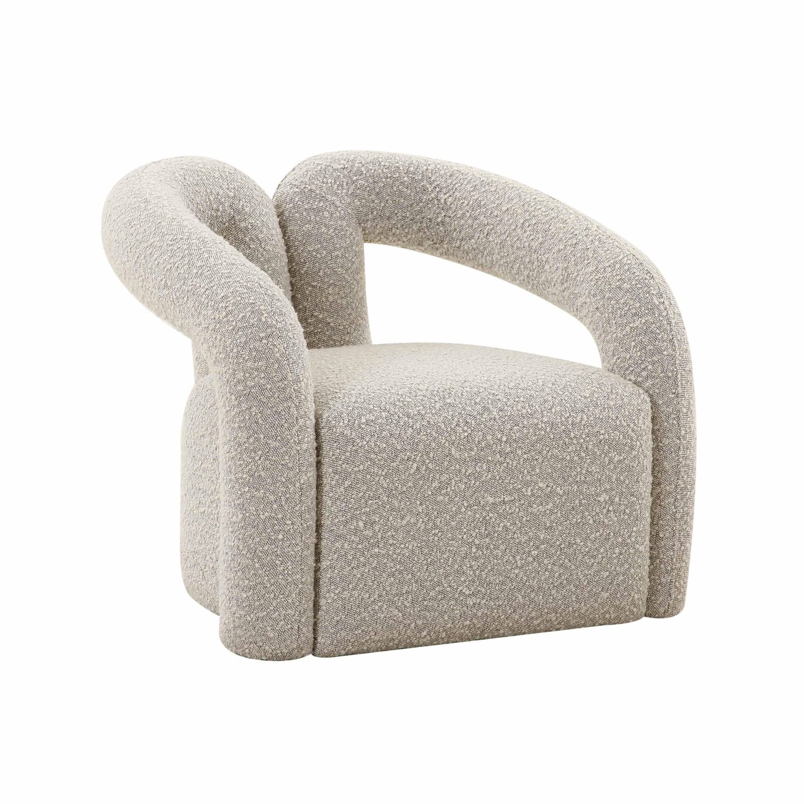 Jenn Speckled Boucle Accent Chair - Image 3