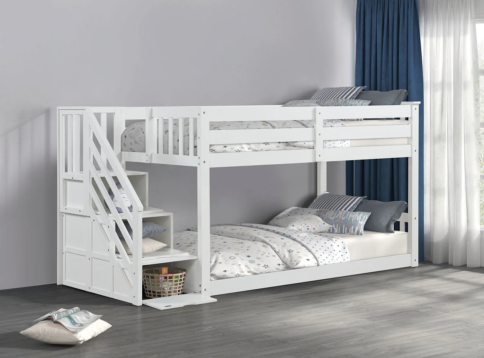 Jojo Twin Bunk Bed, White - Image 2