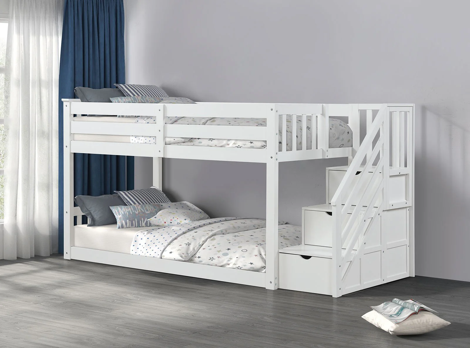 Jojo Twin Bunk Bed, White - Image 4
