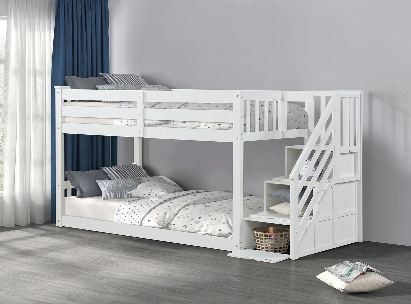 Jojo Twin Bunk Bed, White - Image 5