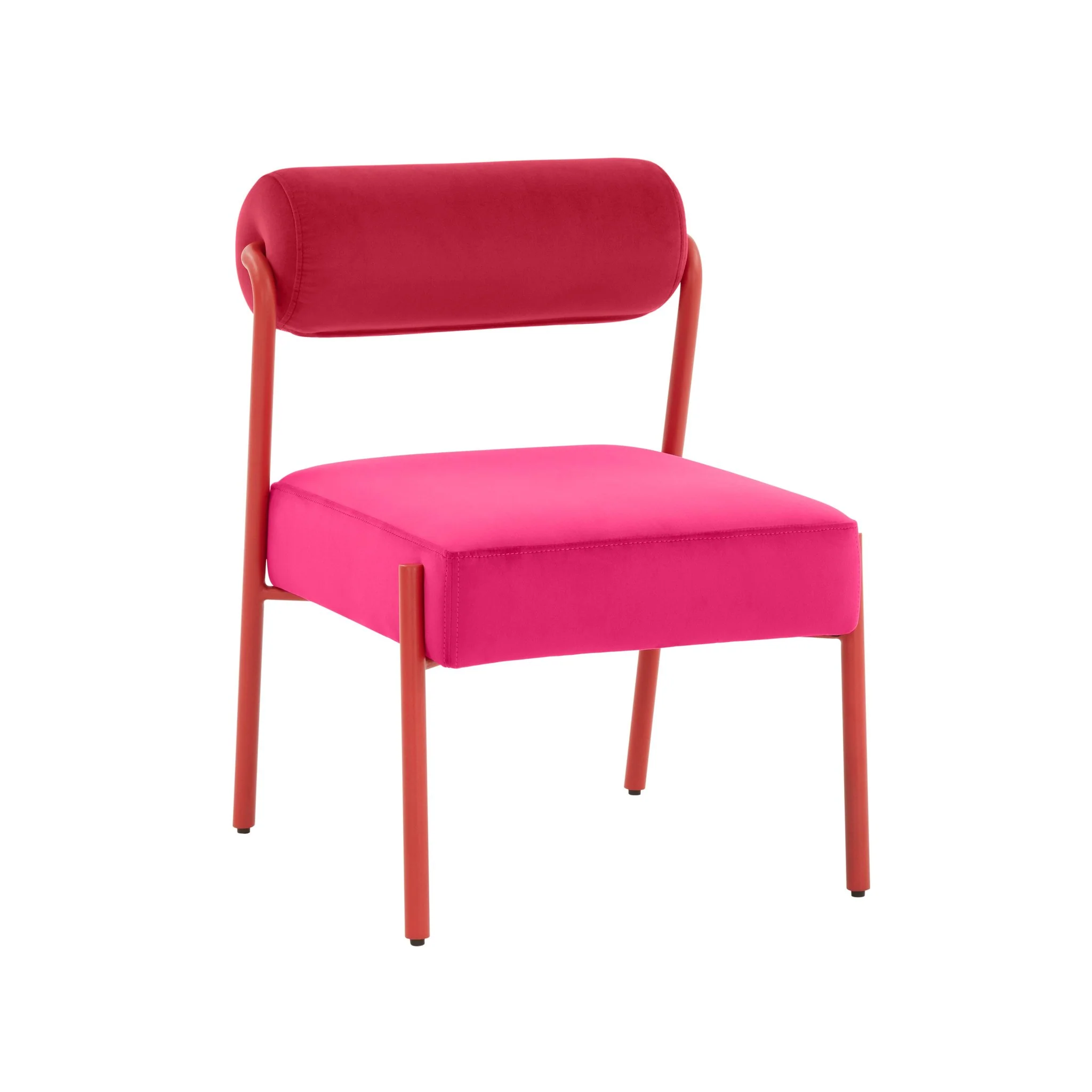 Jolene Hot Pink Velvet Dining Chair - Set of 2 - Image 3