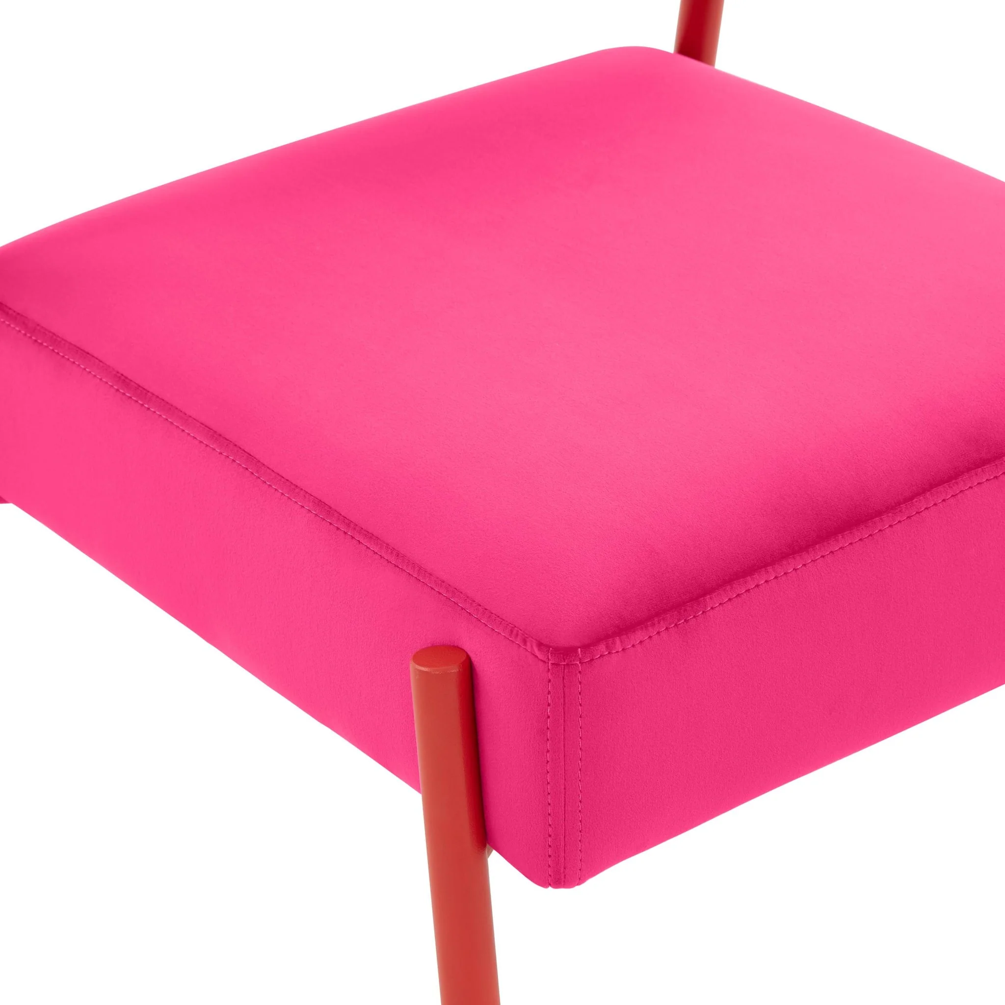 Jolene Hot Pink Velvet Dining Chair - Set of 2 - Image 6