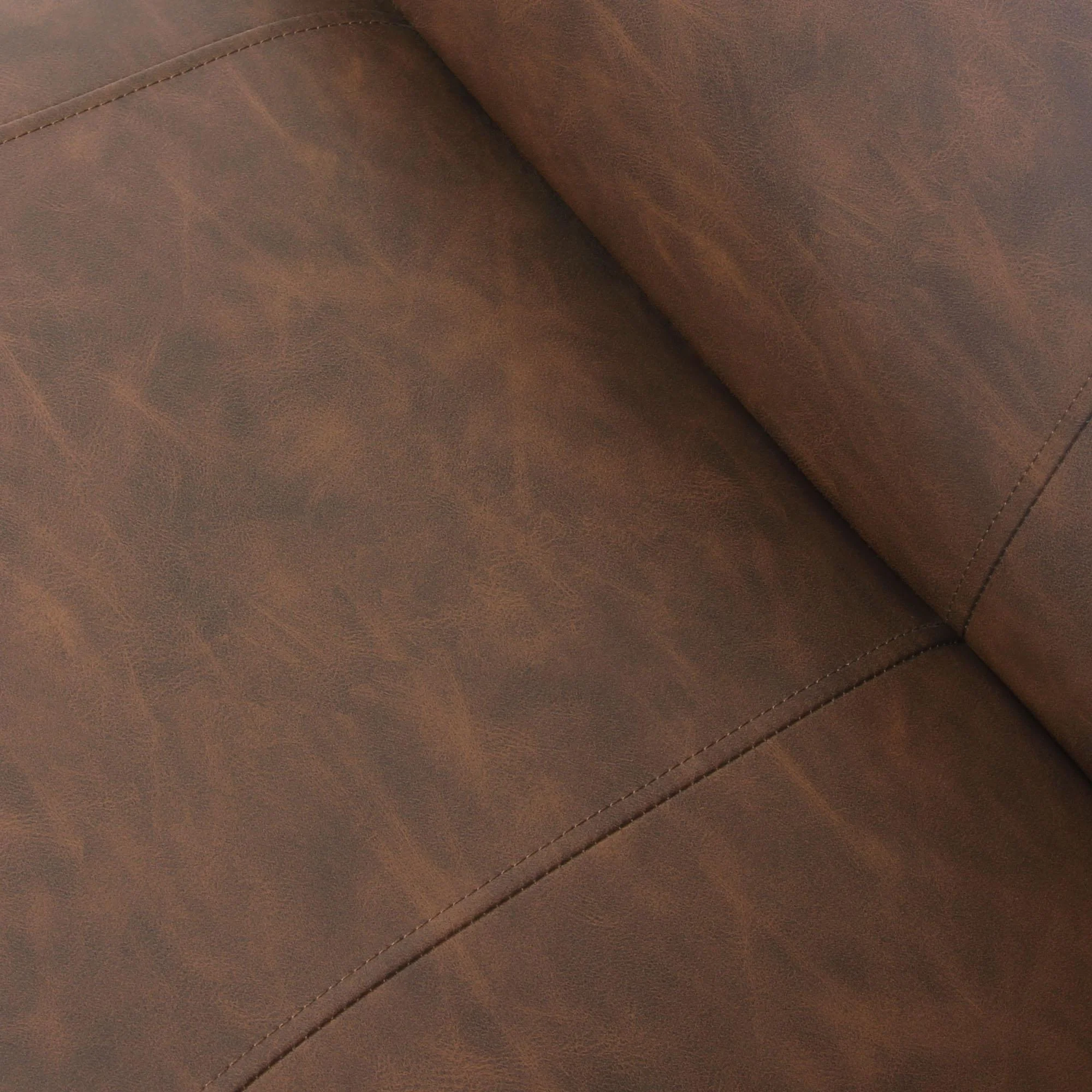 Jordan Armless Accent Chair in Chocolate Leatherette with Chrome Metal Base by Diamond Sofa - Image 6