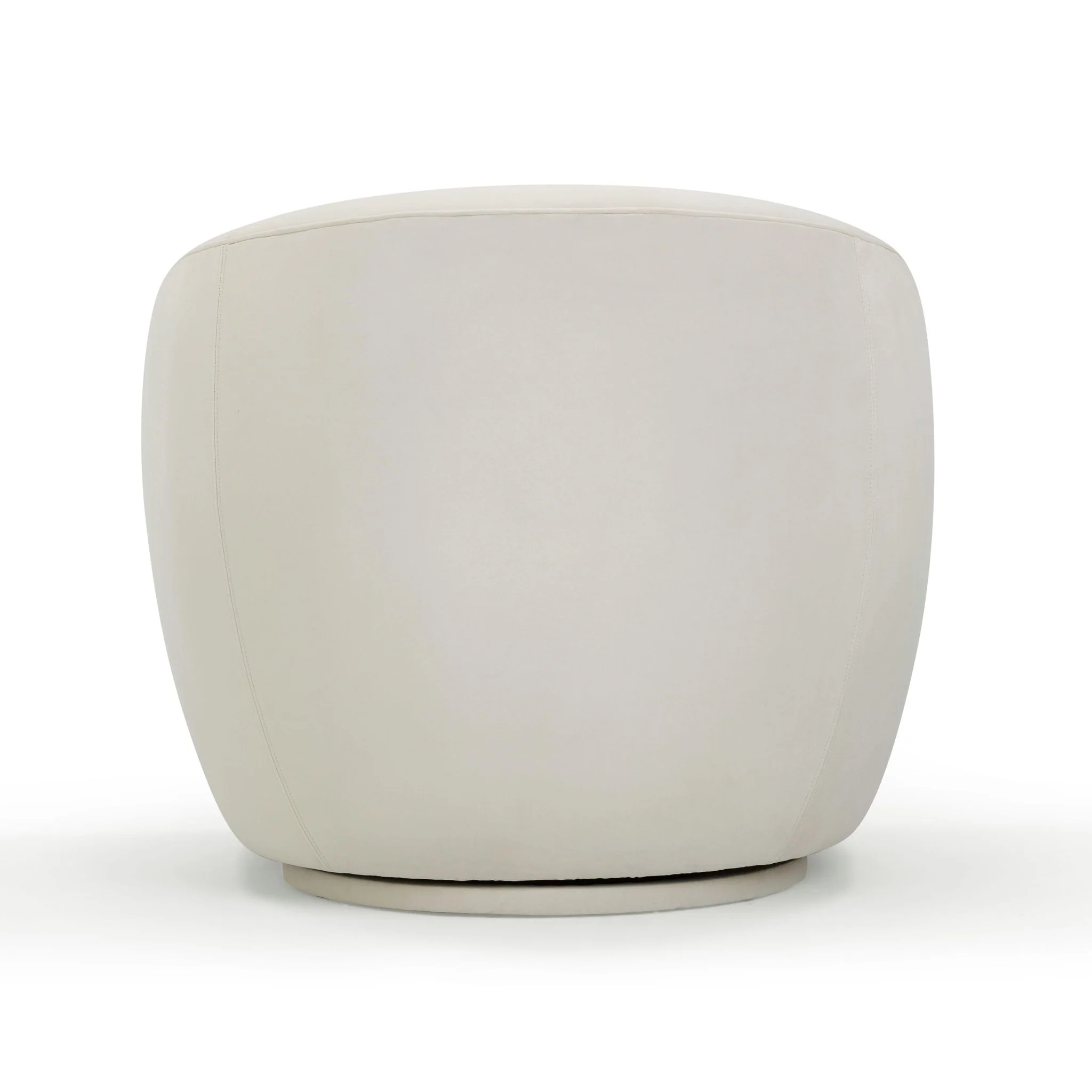 Jordan Cream Velvet Swivel Chair - Image 5