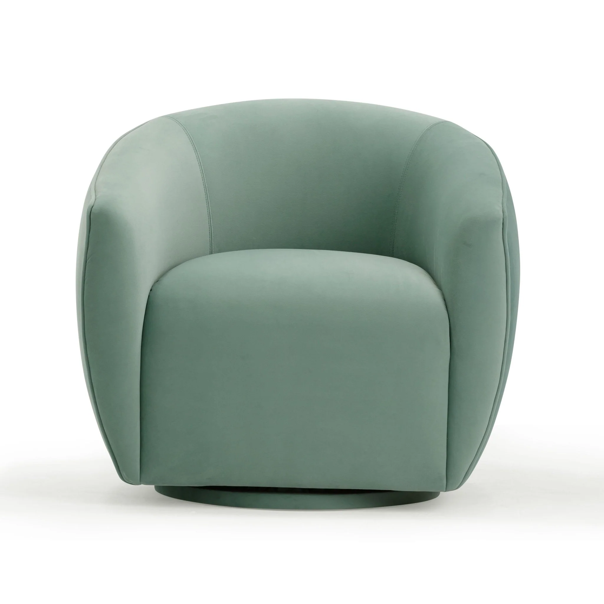 Jordan Sea Blue Velvet Swivel Chair - Image 3