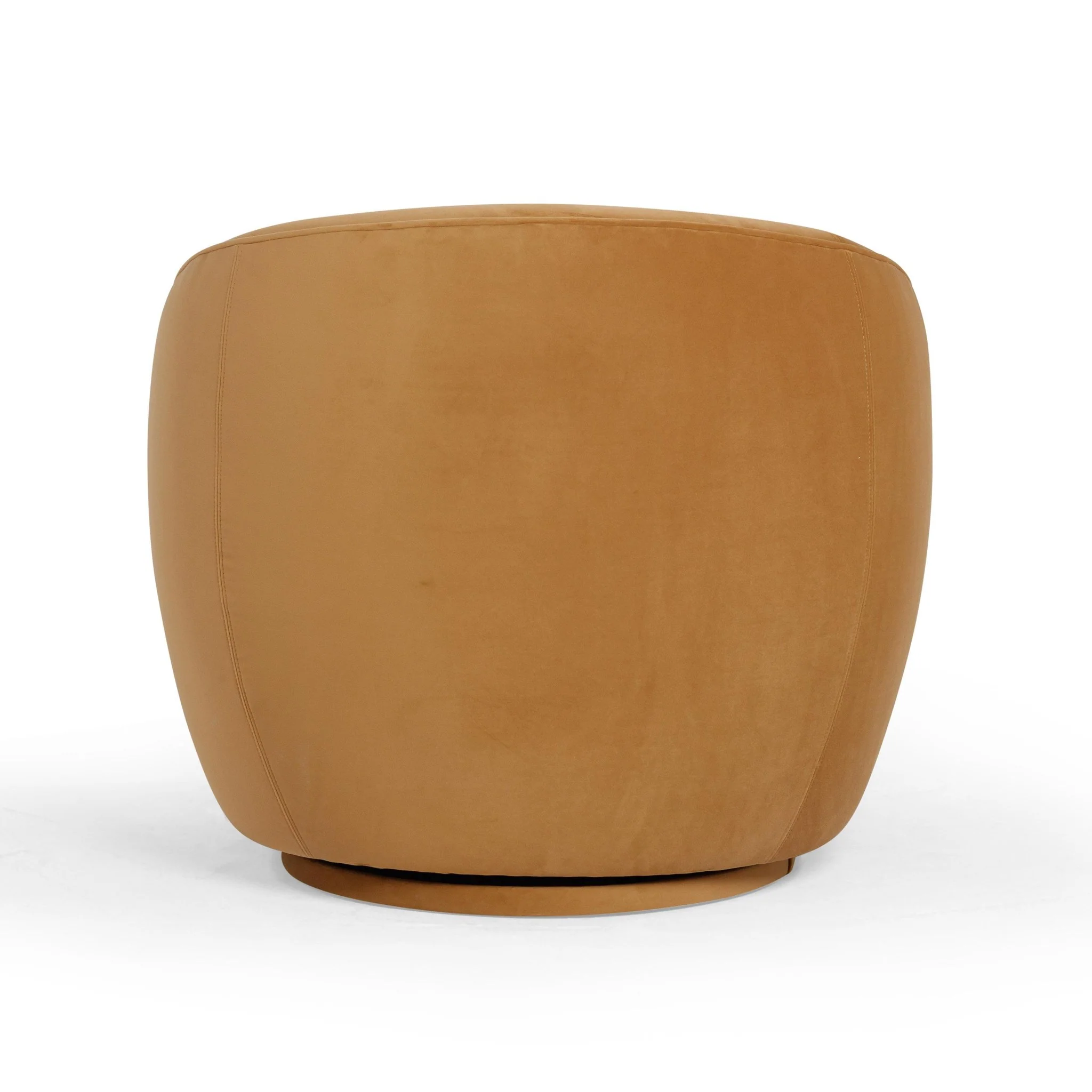 Jordan Tan Velvet Swivel Chair - Image 5