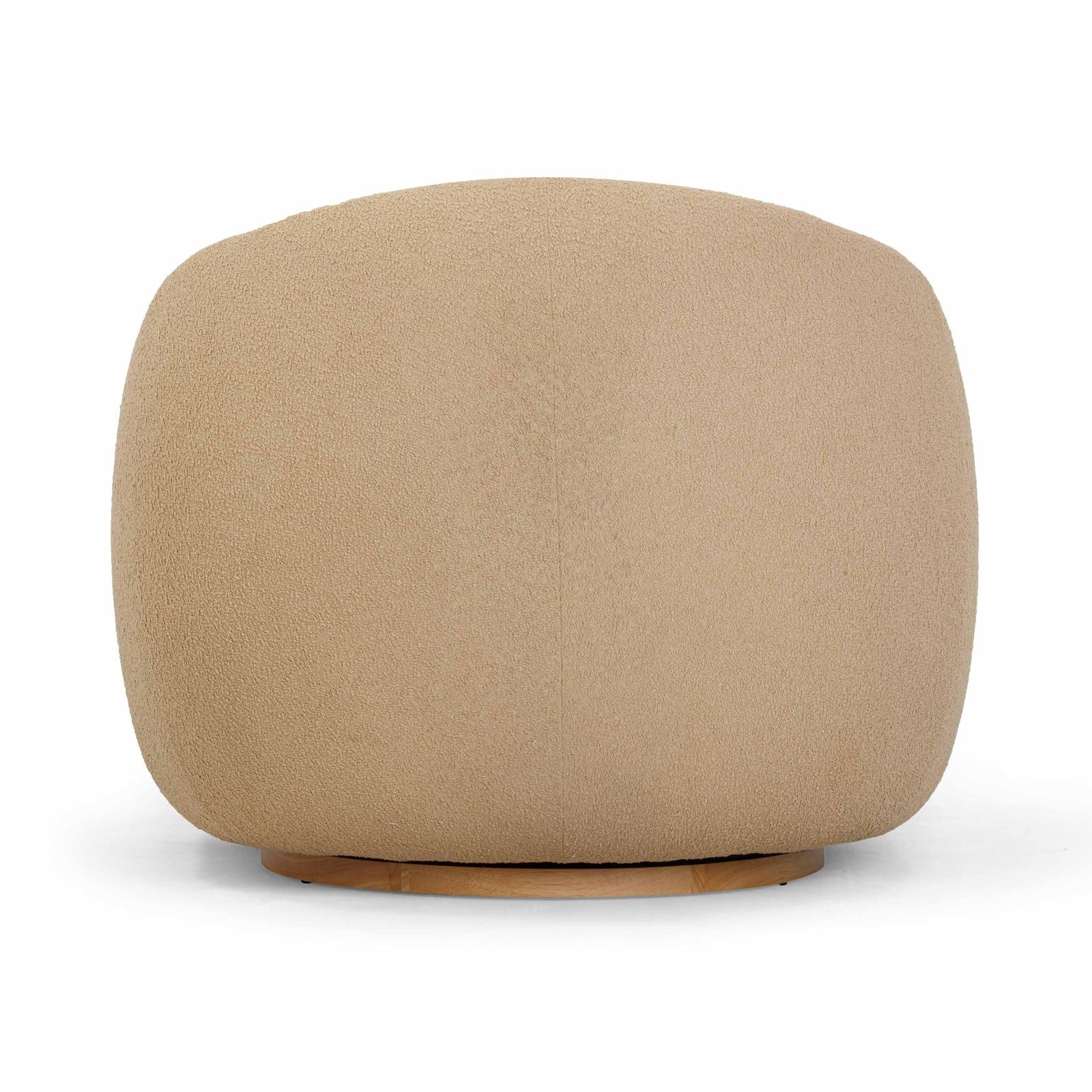 Judy Honey Boucle Swivel Chair - Image 5