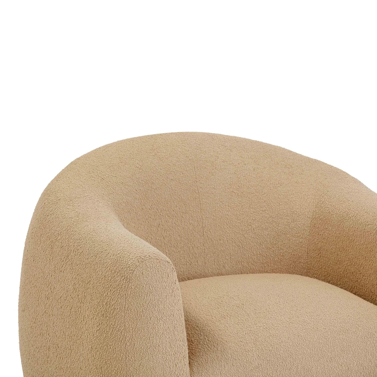 Judy Honey Boucle Swivel Chair - Image 6
