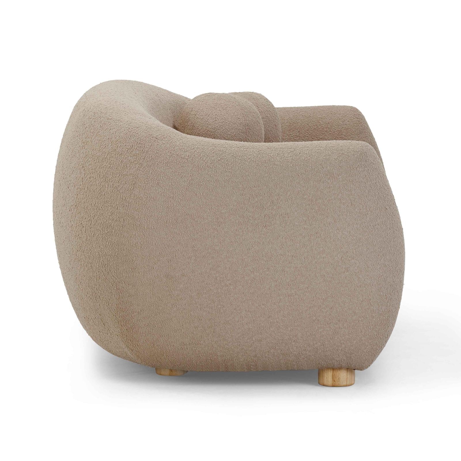 Judy Light Brown Boucle Sofa - Image 4